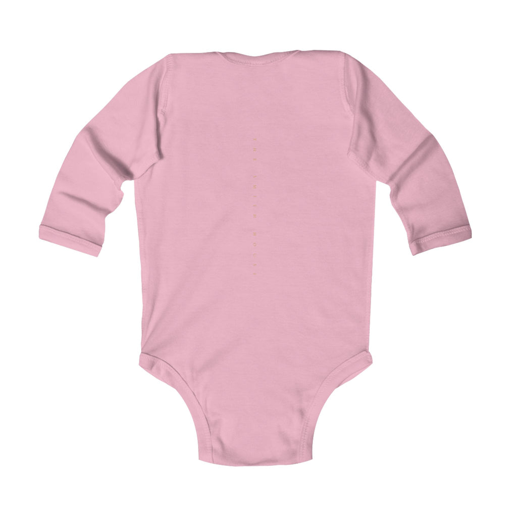 Infant Bodysuit - "God Made" Red Graphic Baby Onesie (Long Sleeve)