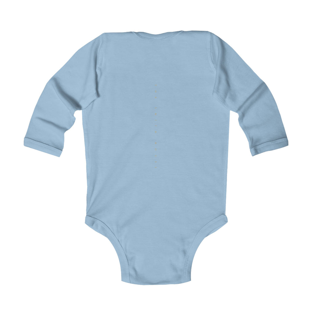 Infant Bodysuit - "God Made" Red Graphic Baby Onesie (Long Sleeve)