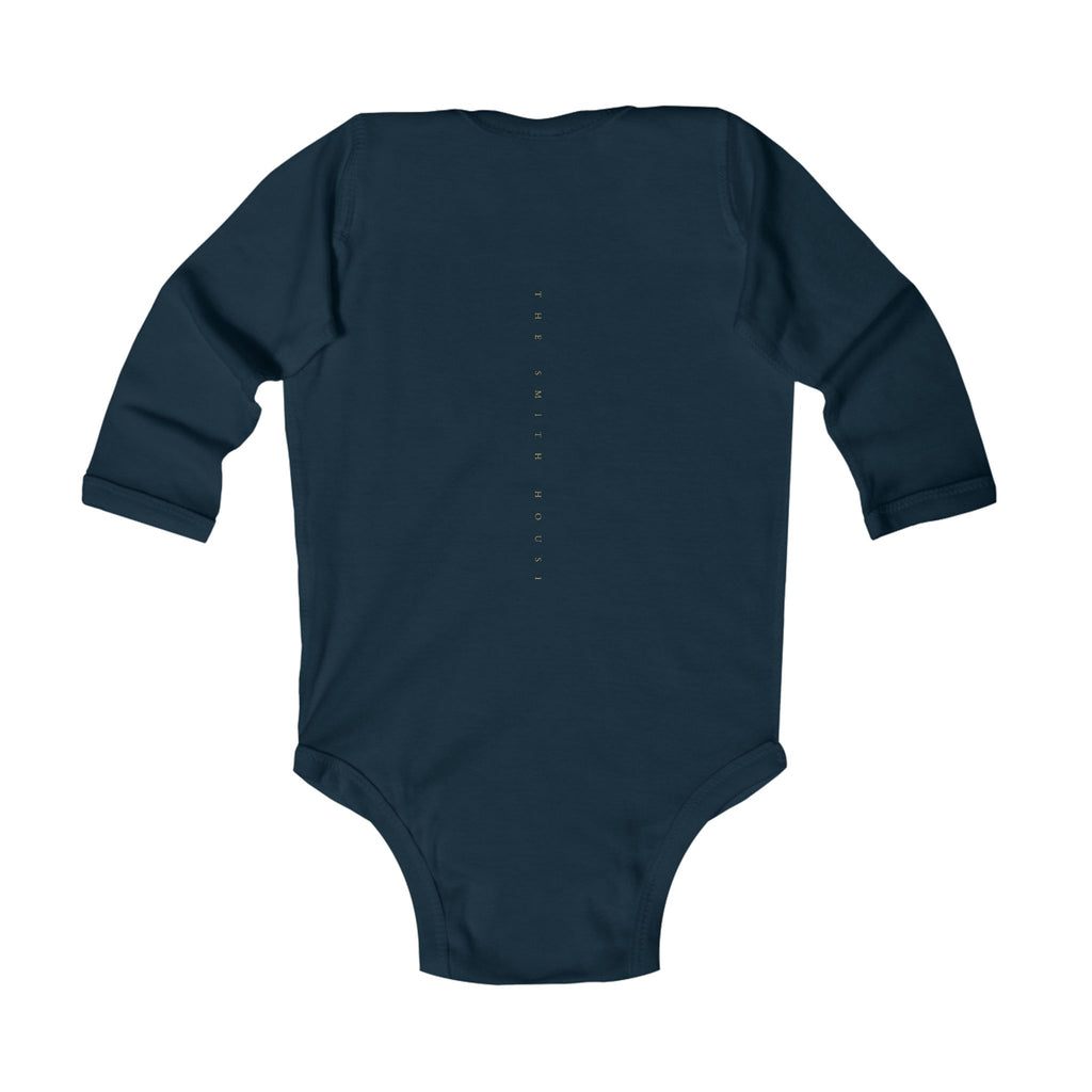 Infant Bodysuit - "God Made" Red Graphic Baby Onesie (Long Sleeve)