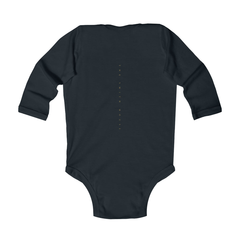 Infant Bodysuit - "God Made" Red Graphic Baby Onesie (Long Sleeve)