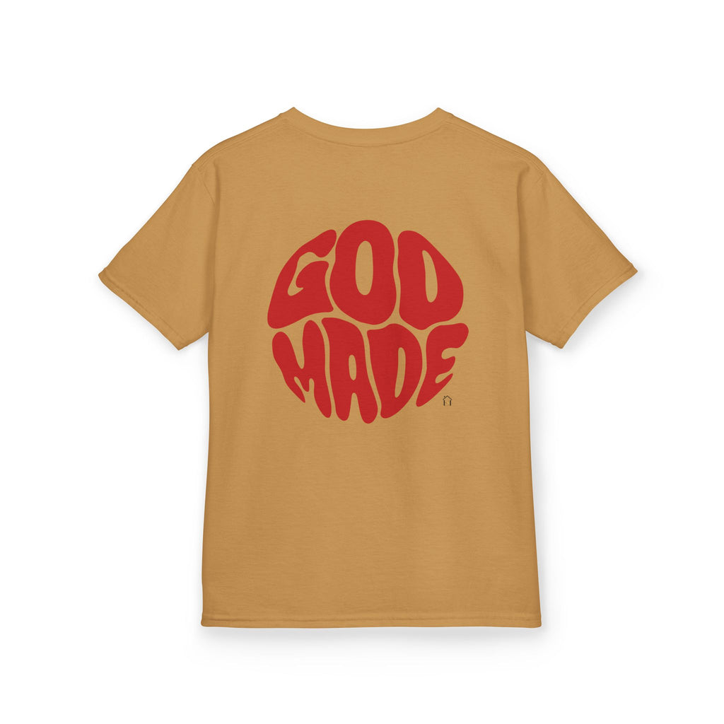 Kids Graphic Tee - 'God Made' Design, Perfect for Birthdays, Family Events, Everyday Wear, Unisex, Playful Style