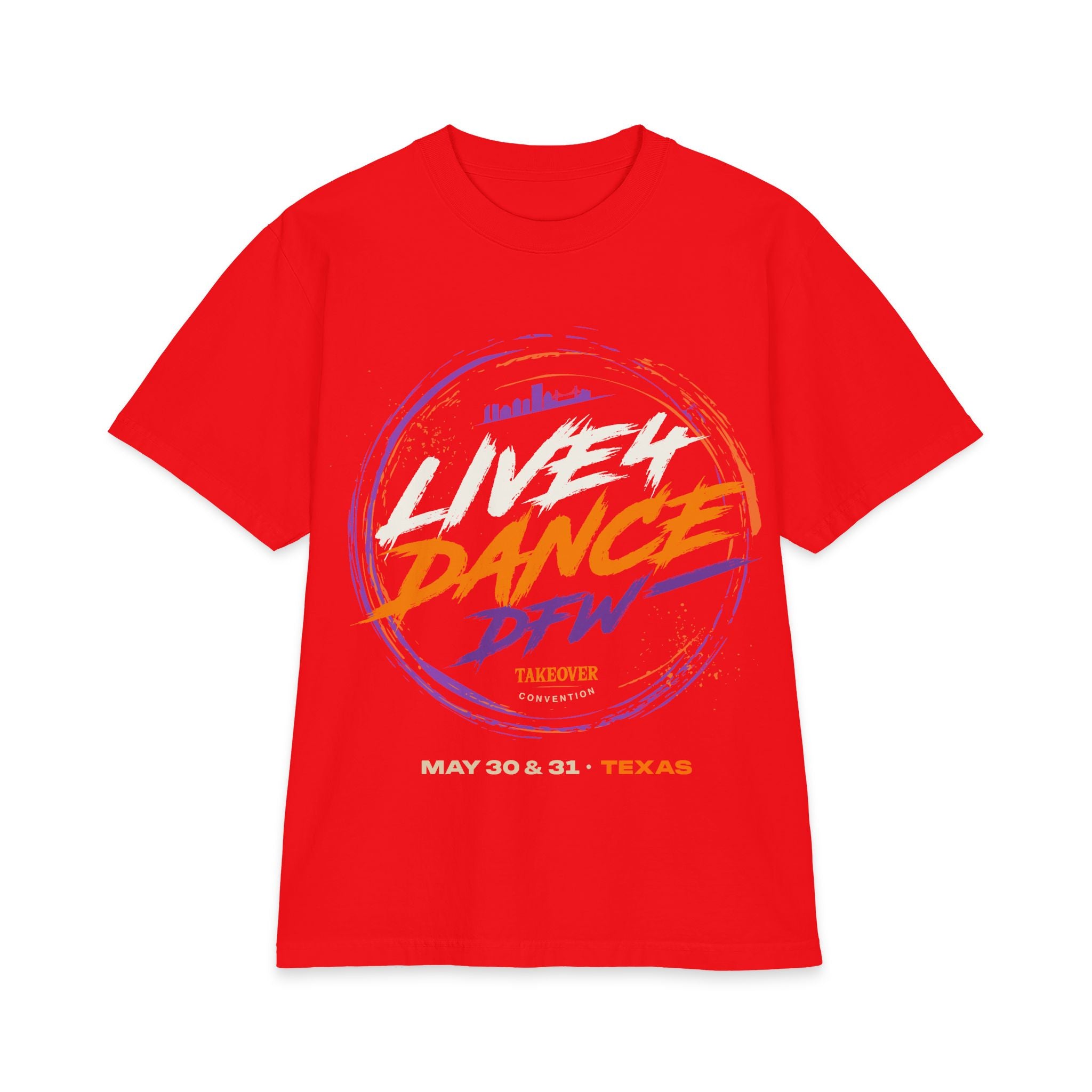 Live 4 Dance DFW Takeover T-Shirt — Live4LoveCharities Dance Convention Shirt