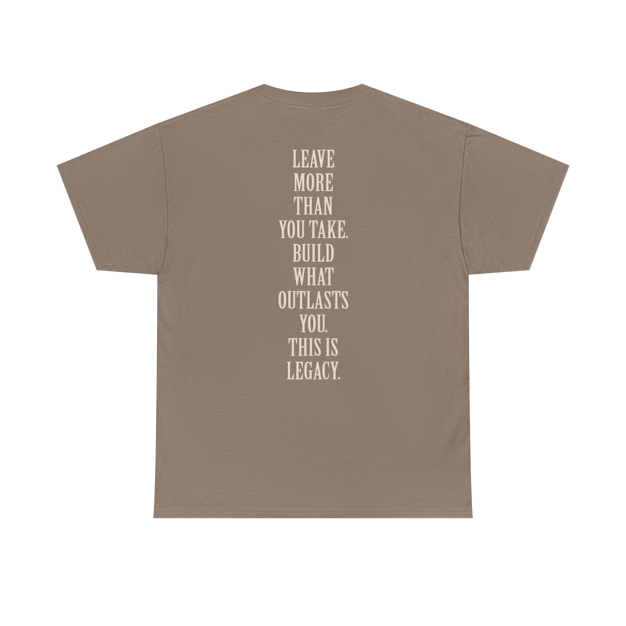 Legacy Graphic Tee — "Legacy" Arch Print Inspirational Cotton Shirt