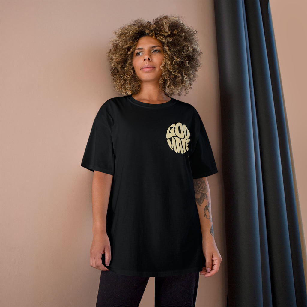 God Made Champion T-Shirt, Casual Wear, Gift for Believers, Inspirational Tee, Everyday Comfort
