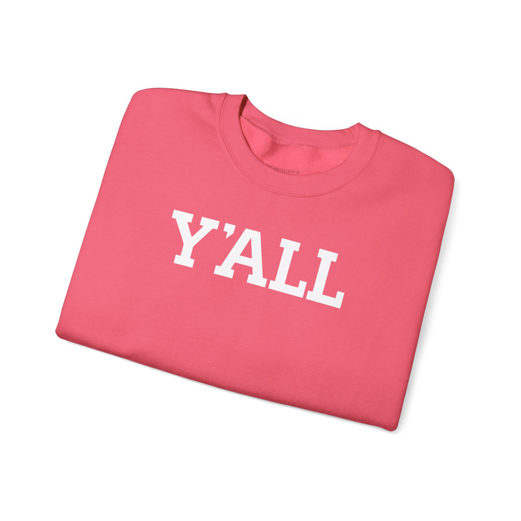 Y'ALL Crewneck Sweatshirt - Cozy Southern Collegiate Pullover