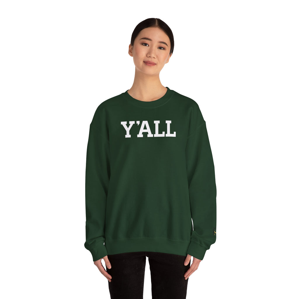 Y'ALL Crewneck Sweatshirt - Cozy Southern Collegiate Pullover