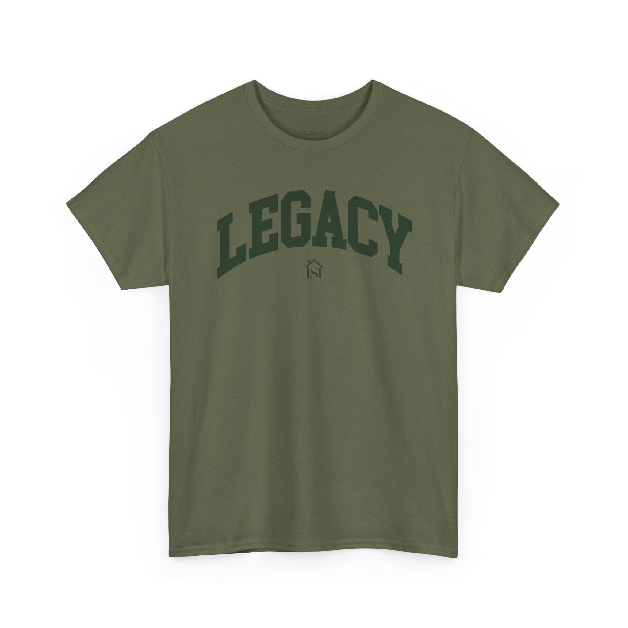 Legacy Graphic Tee — "Legacy" Arch Print Inspirational Cotton Shirt