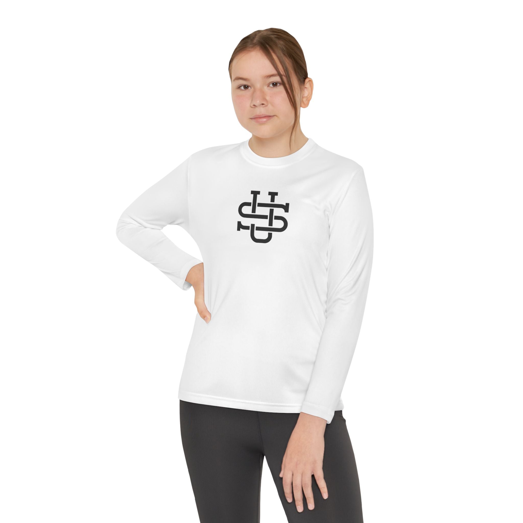 Youth Long Sleeve Stylish Sports Tee with Unique Design