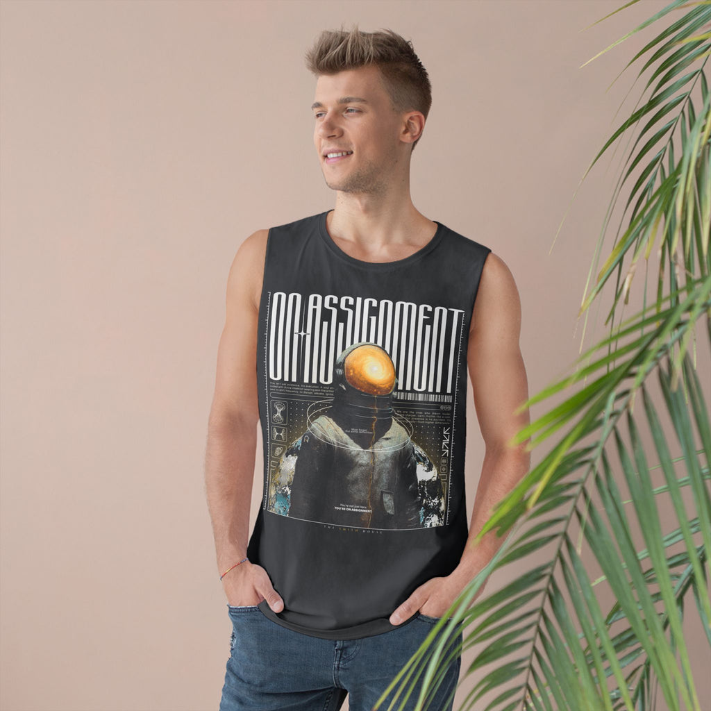 Astro-Inspired Unisex Tank Top, Graphic Sleeveless Shirt, Casual Summer Wear, Perfect Gift for Space Lovers, Festival Attire