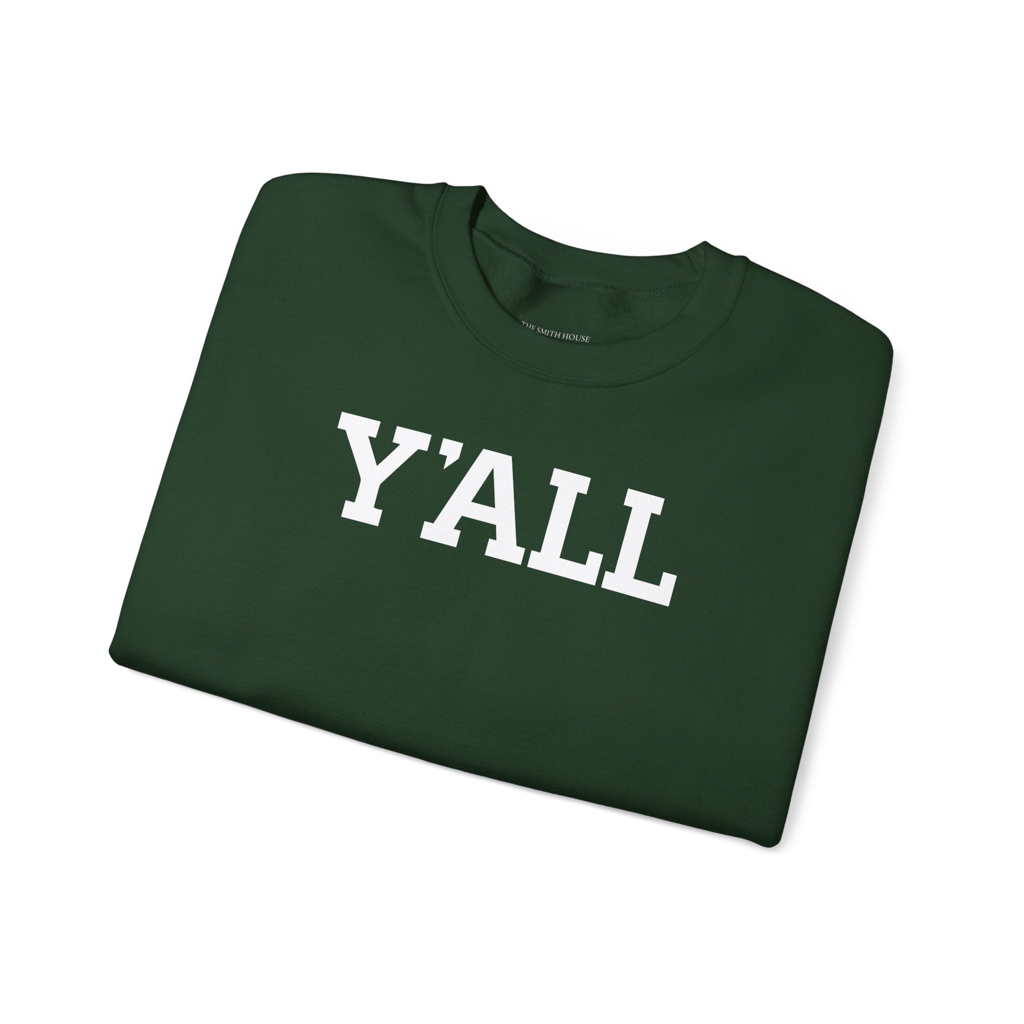 Y'ALL Crewneck Sweatshirt - Cozy Southern Collegiate Pullover
