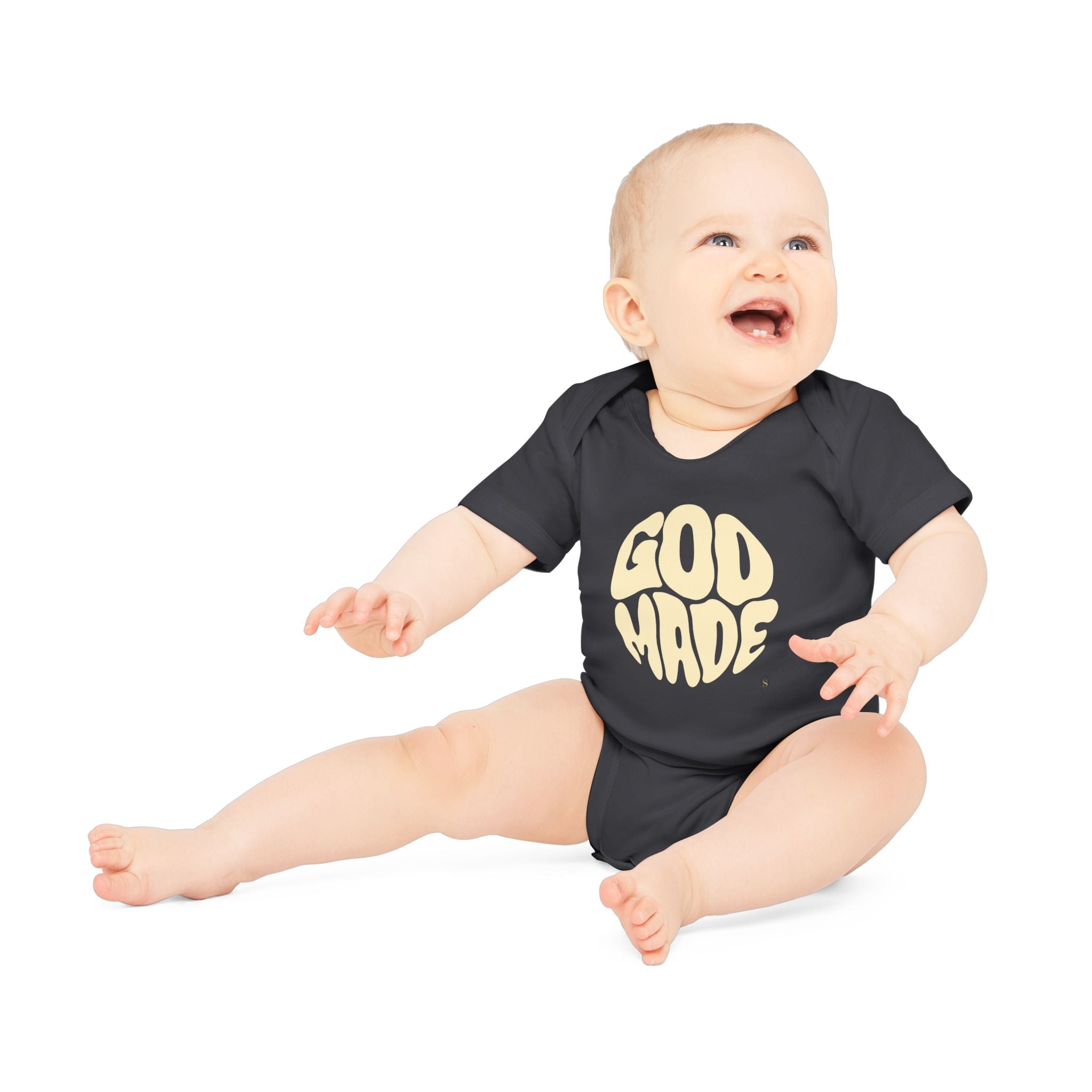 Baby Bodysuit — "God Made" Organic Short Sleeve Infant Onesie