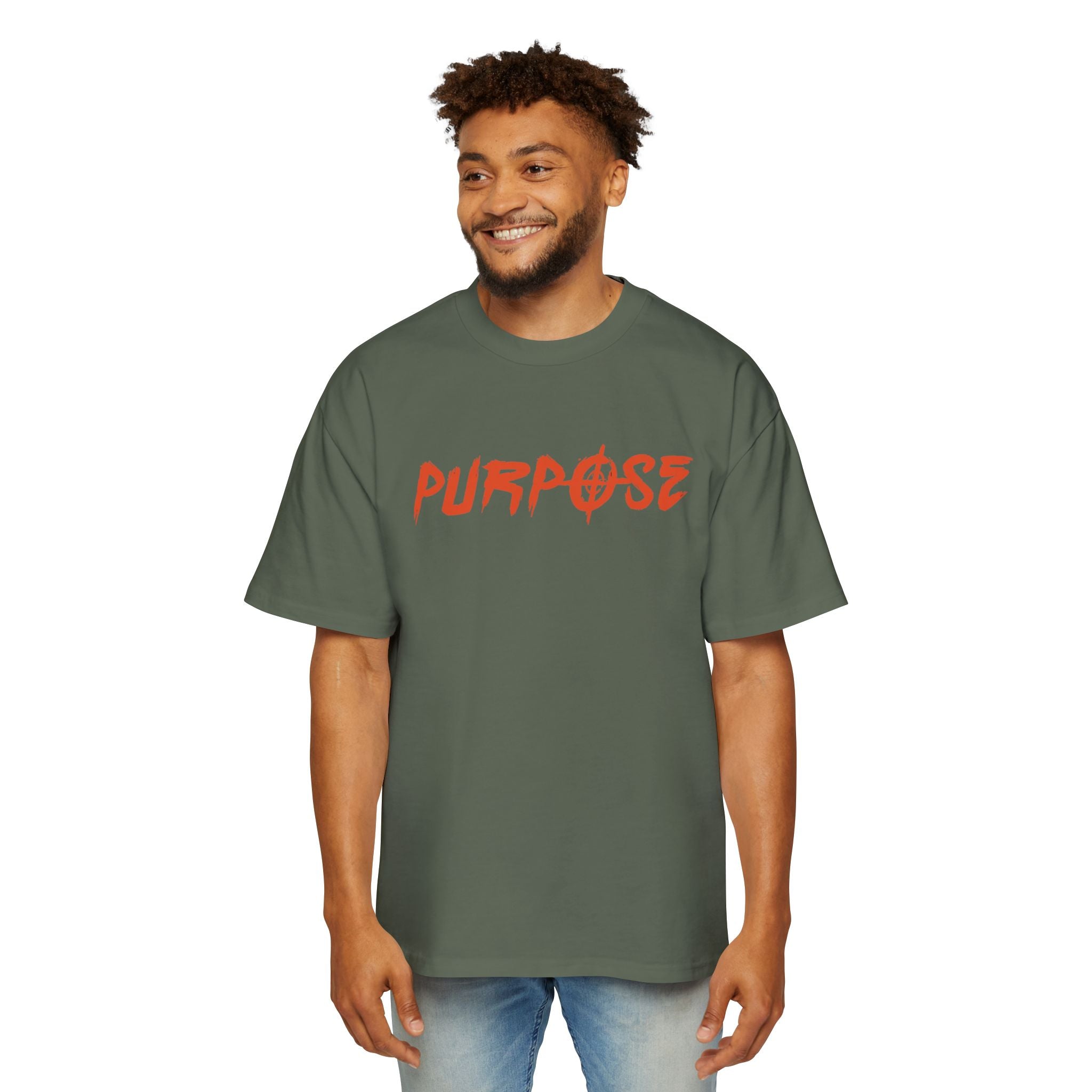 Graphic Tee — “Purpose” Front & Triple Threat Movie Poster Back