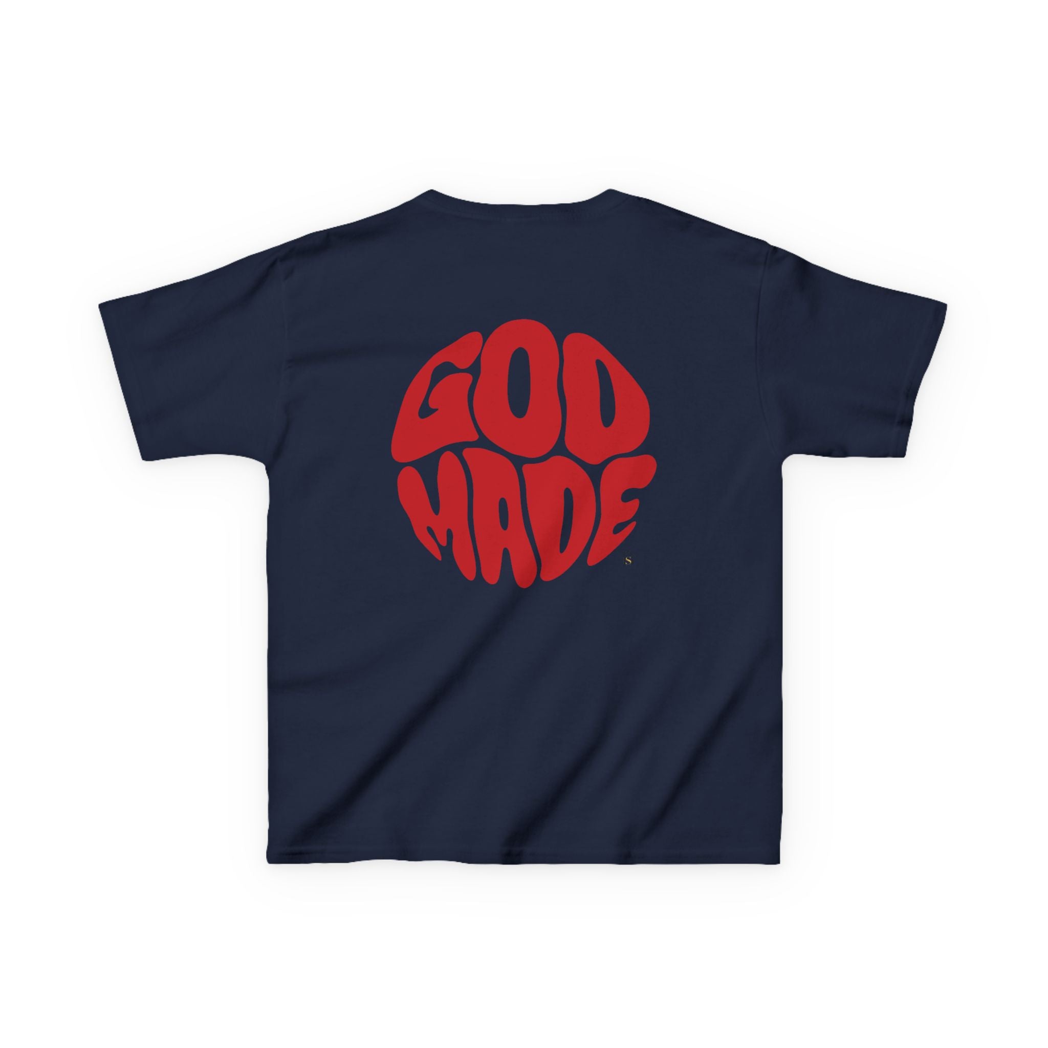 Kids Graphic Tee - 'God Made' Design, Perfect for Birthdays, Family Events, Everyday Wear, Unisex, Playful Style
