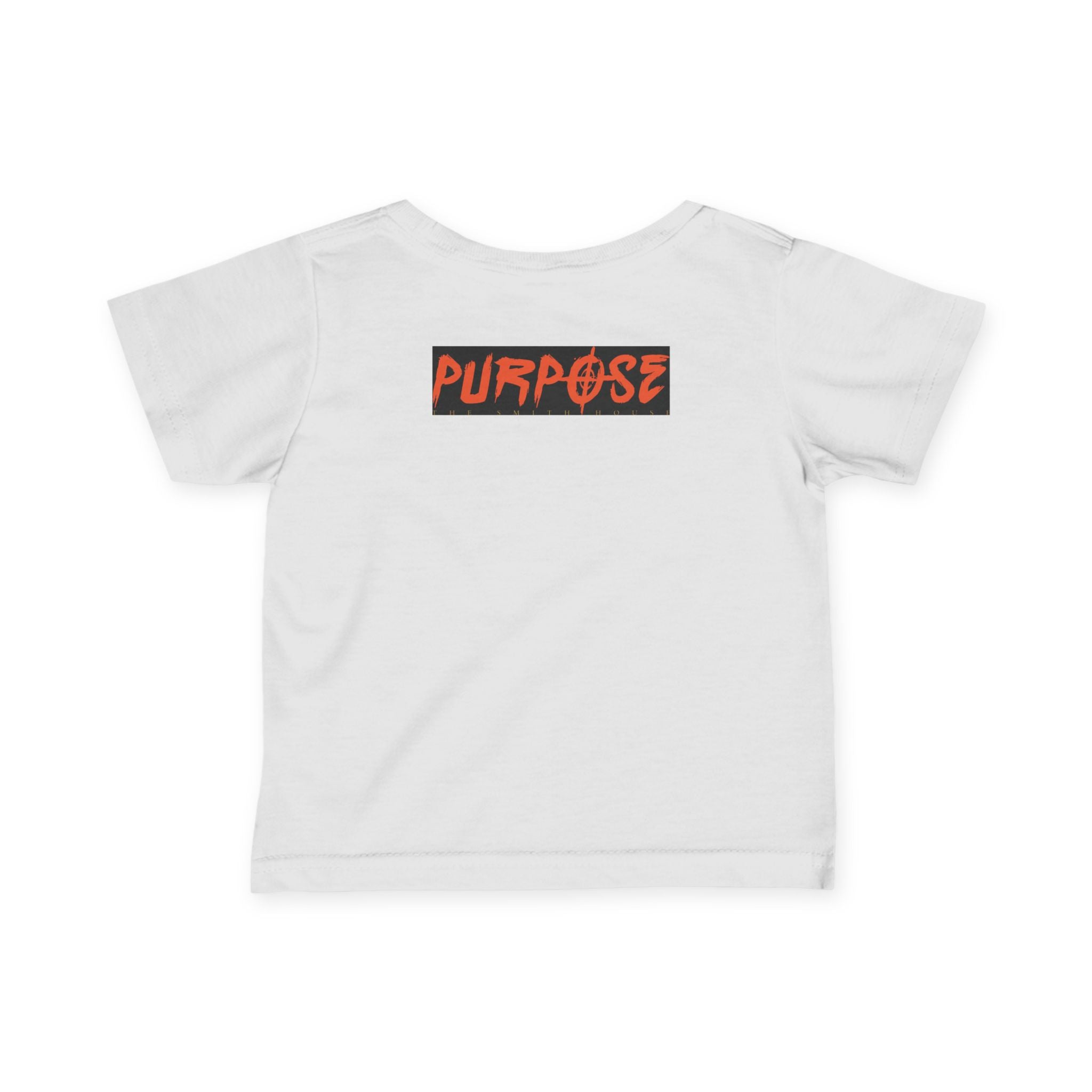 Stylish Purpose Infant Fine Jersey Tee - Trendy Baby Shirt with Bold Graphic Design