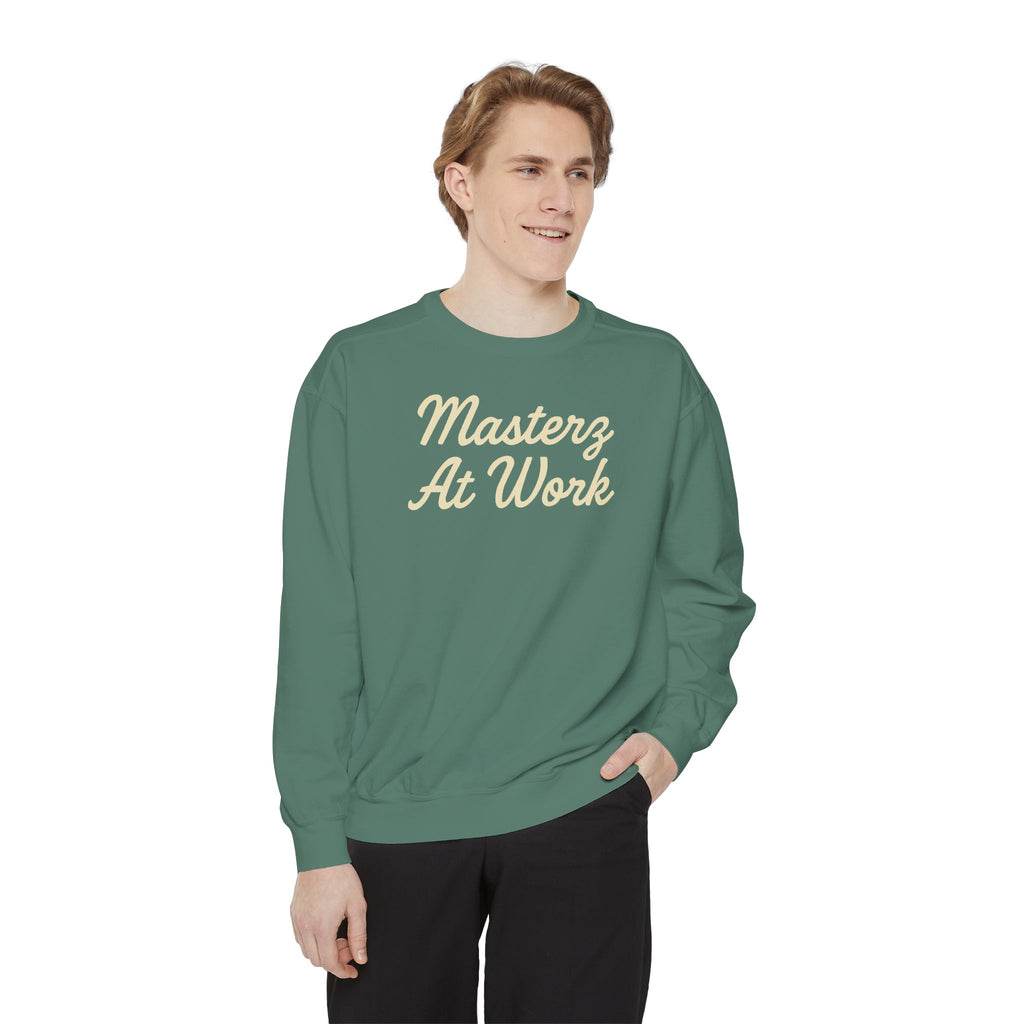 Sweatshirt — "Masterz At Work" Crewneck (Practice Practice Practice)