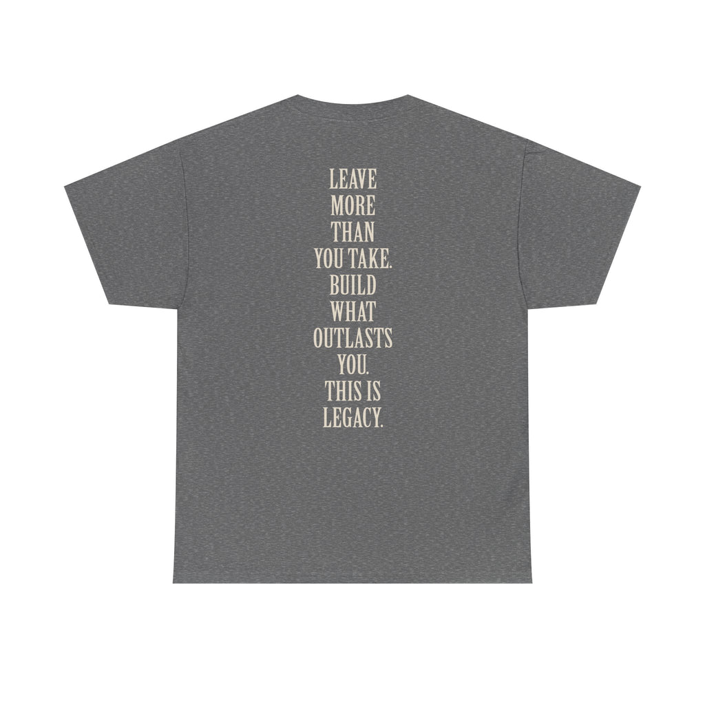Legacy Graphic Tee — "Legacy" Arch Print Inspirational Cotton Shirt
