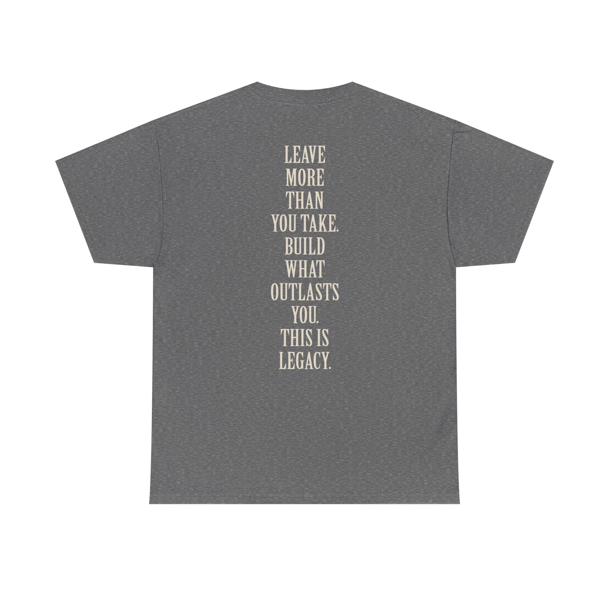 Legacy Graphic Tee — "Legacy" Arch Print Inspirational Cotton Shirt
