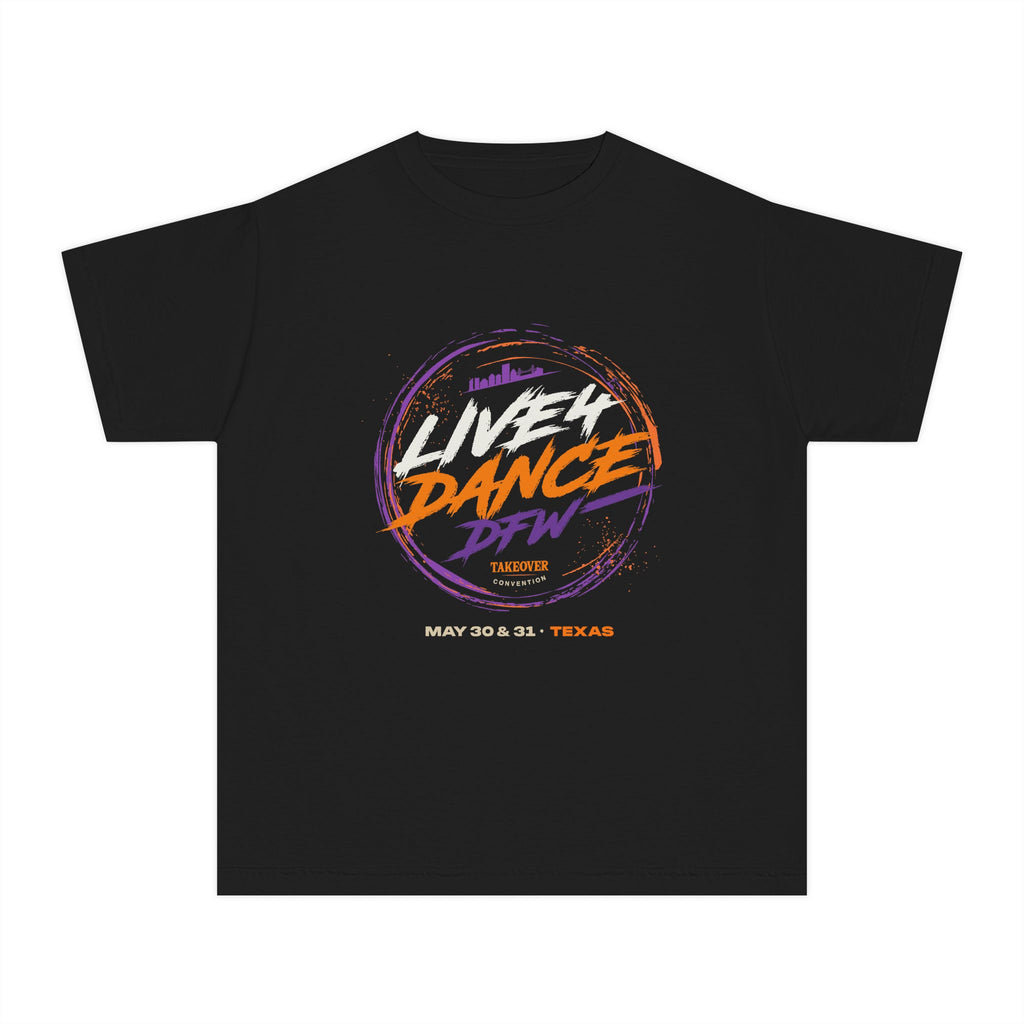 Live 4 Dance Youth Tee — Live4Dance DFW Event Shirt (May 30–31, Texas)