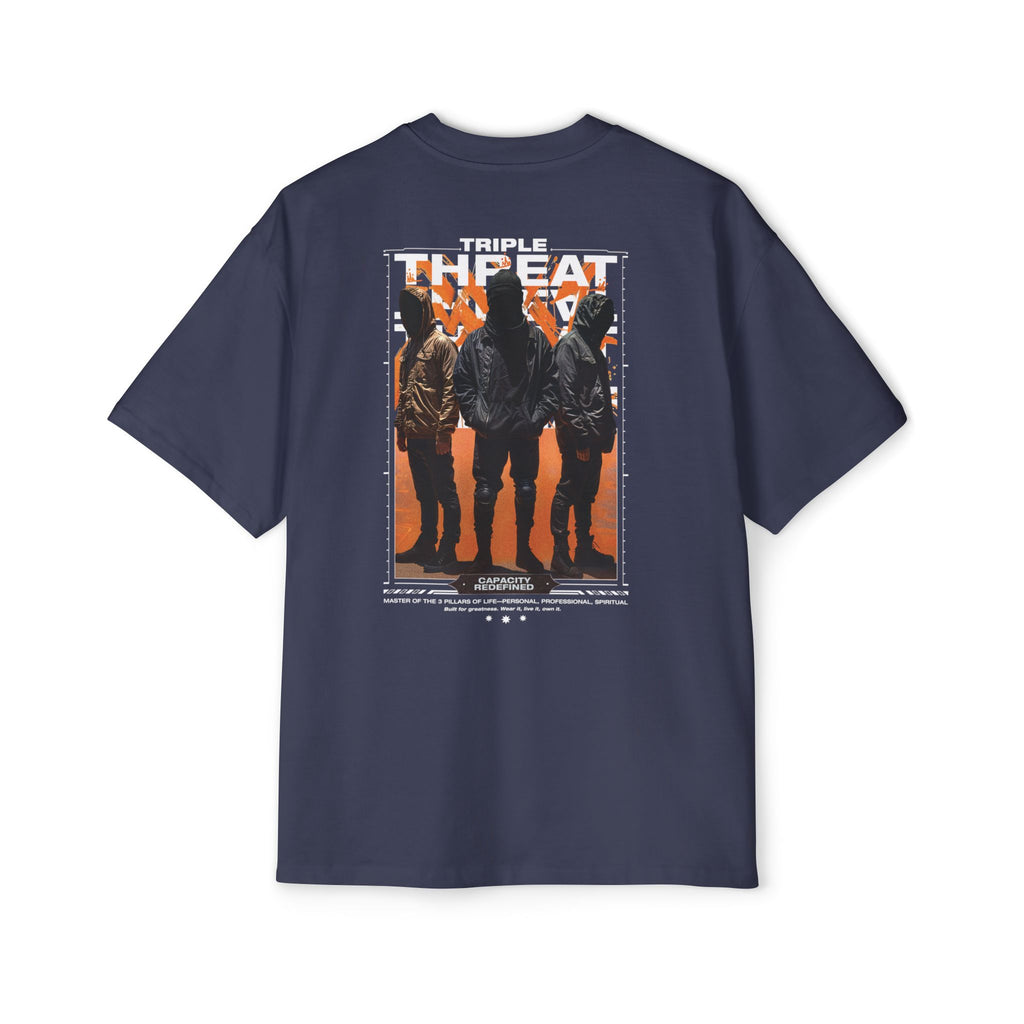 Graphic Tee — “Purpose” Front & Triple Threat Movie Poster Back