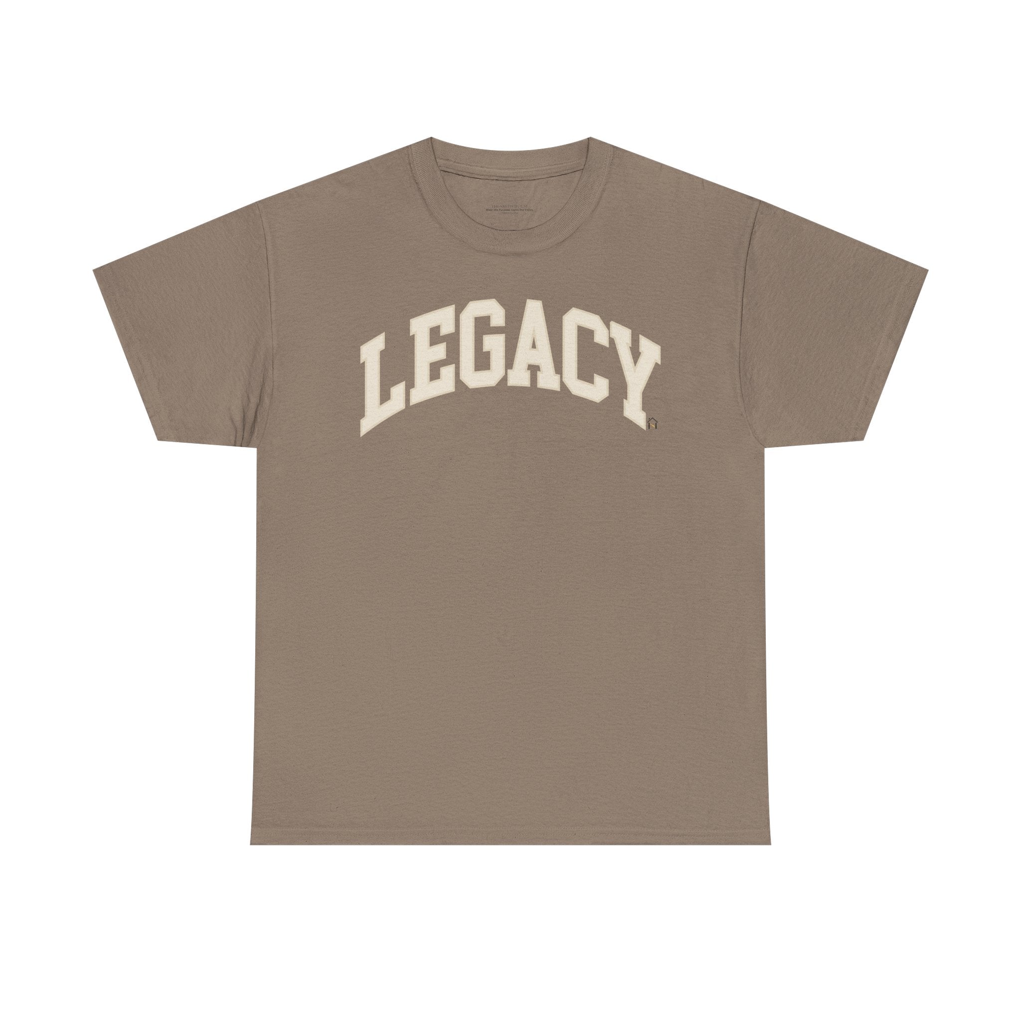 Legacy Graphic Tee — "Legacy" Arch Print Inspirational Cotton Shirt