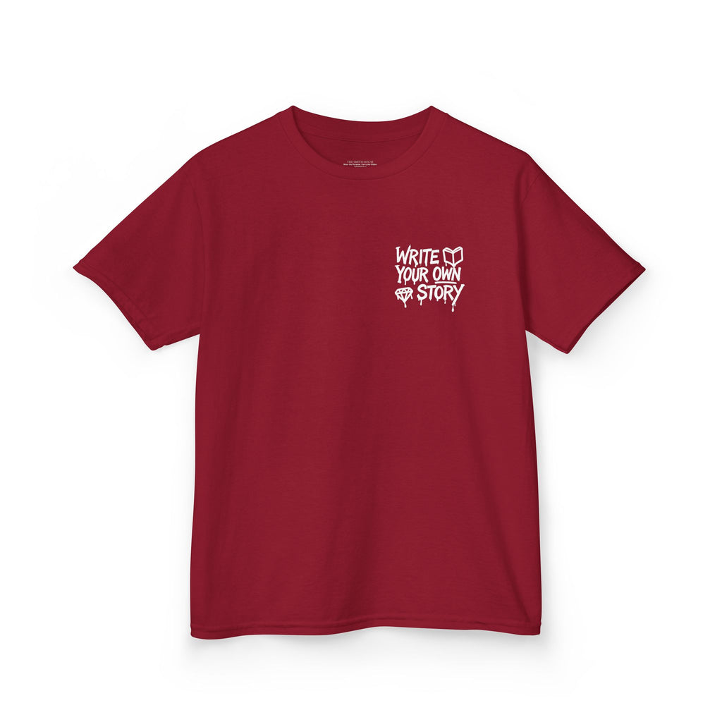 Empowering Kids Tee — "Write Your Own Story" Motivational Graphic T-Shirt