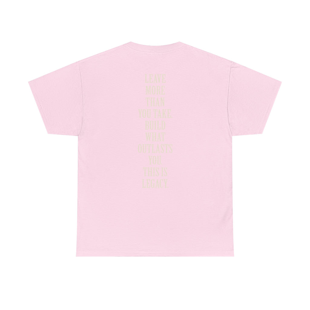 Legacy Graphic Tee — "Legacy" Arch Print Inspirational Cotton Shirt