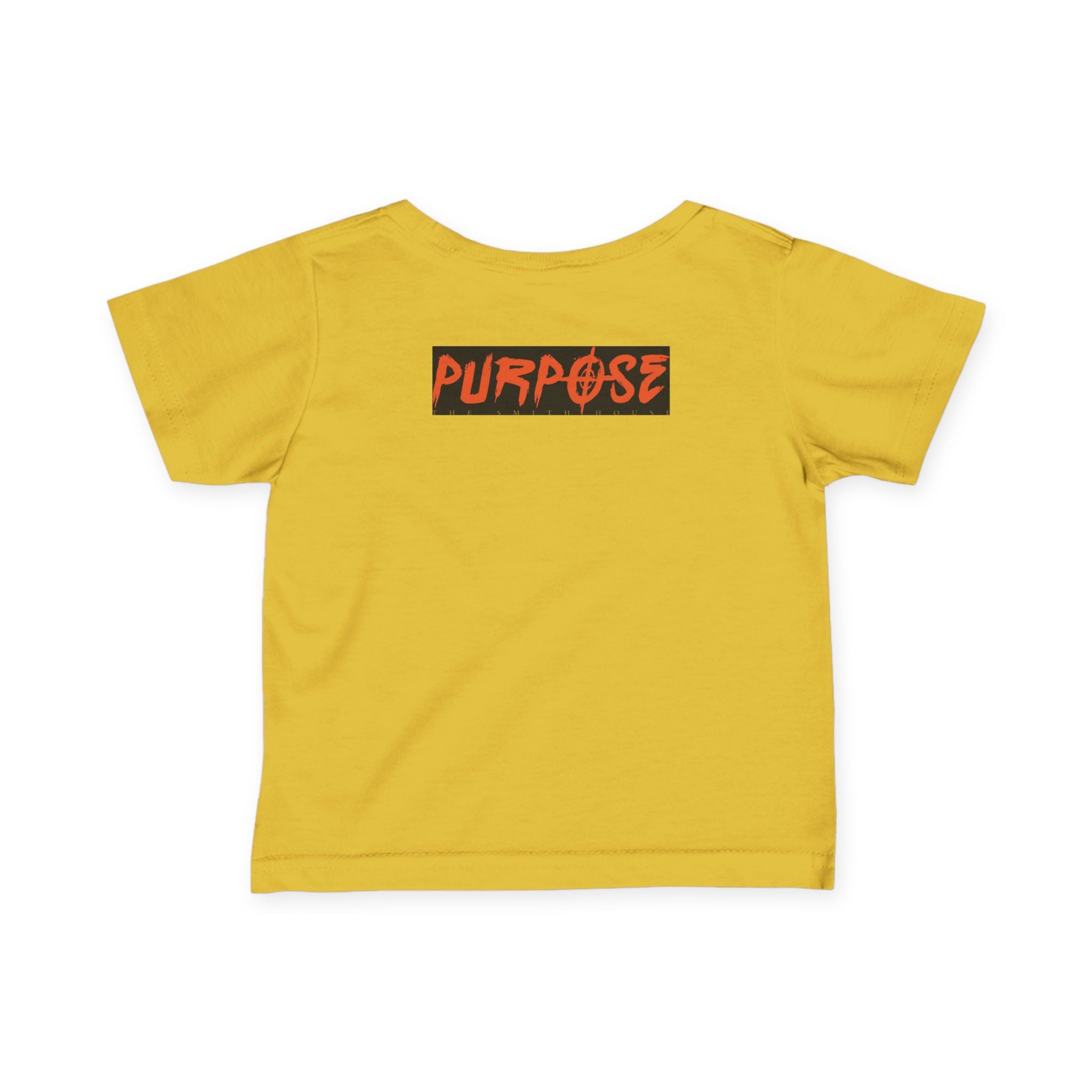 Stylish Purpose Infant Fine Jersey Tee - Trendy Baby Shirt with Bold Graphic Design