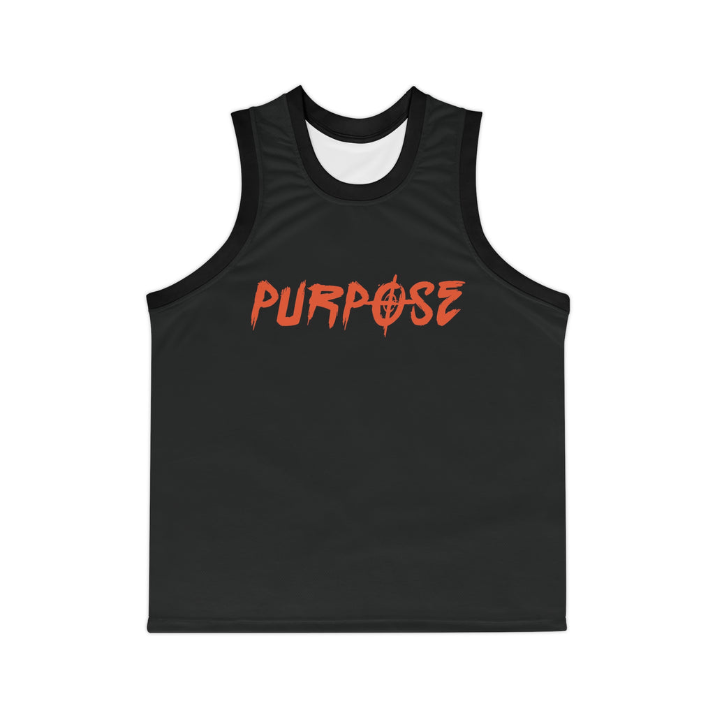 Purpose Unisex Basketball Jersey - Sporty Black Jersey for Athletes