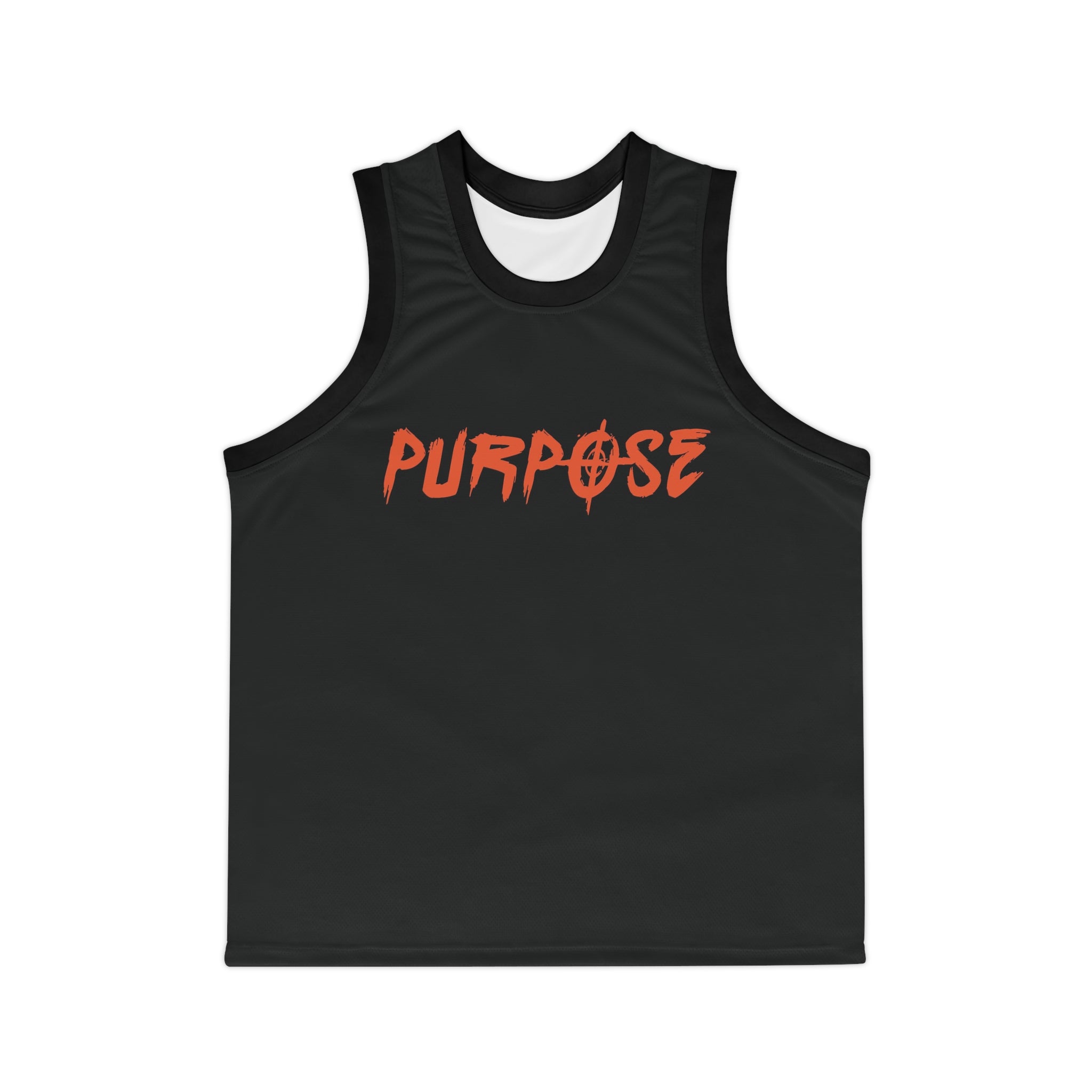 Purpose Unisex Basketball Jersey - Sporty Black Jersey for Athletes
