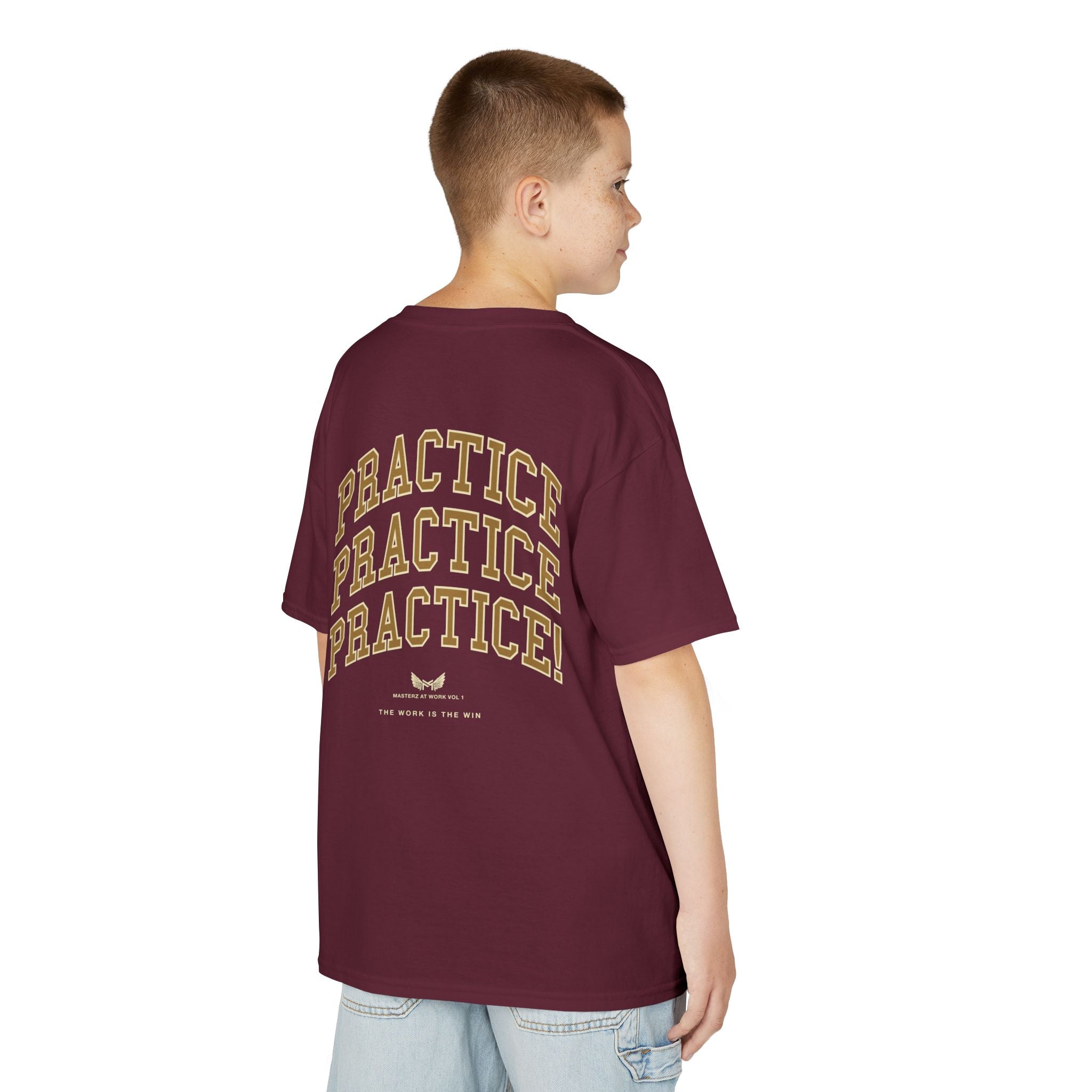 Kids Tee — "Practice Practice PRACTICE" Motivational Tee