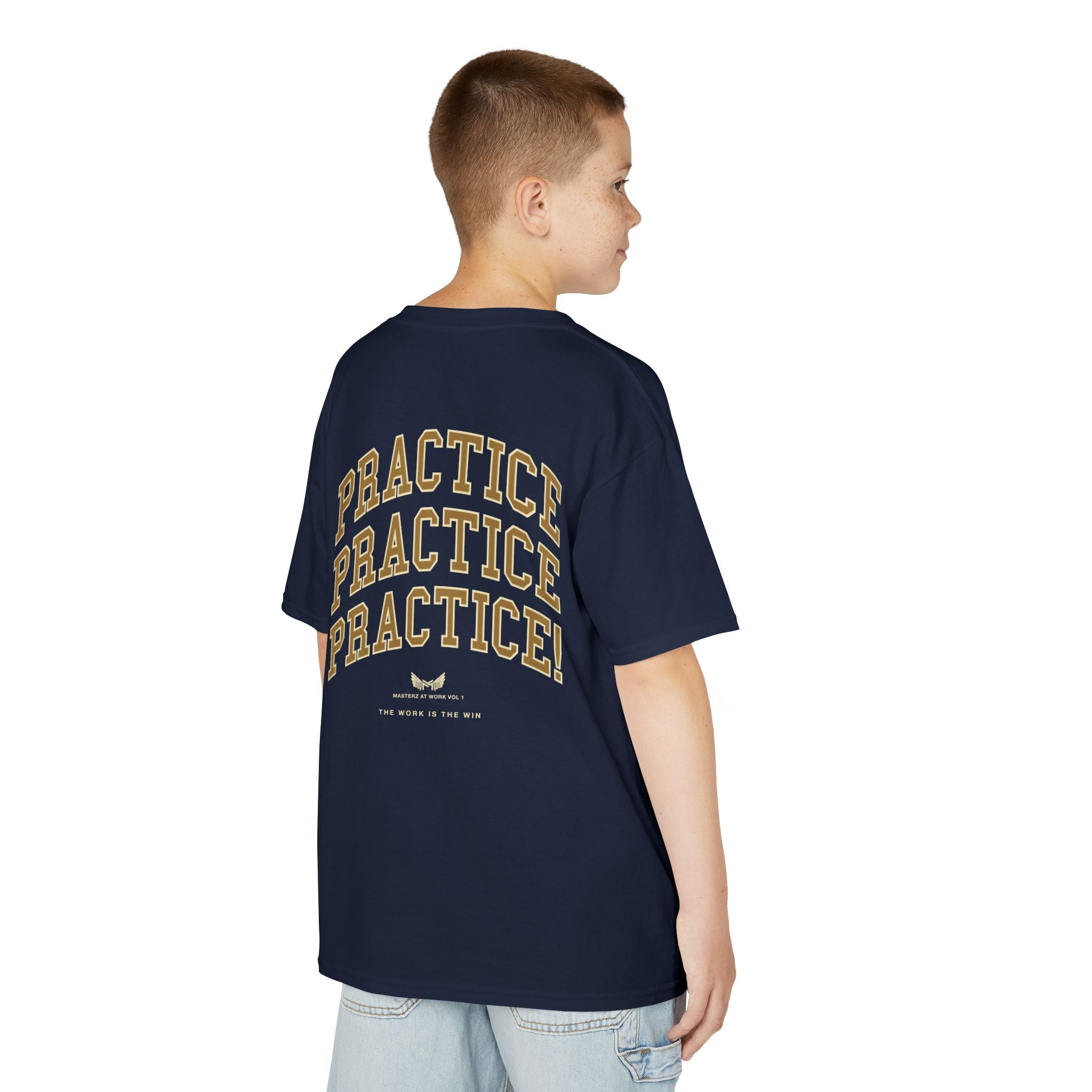 Kids Tee — "Practice Practice PRACTICE" Motivational Tee