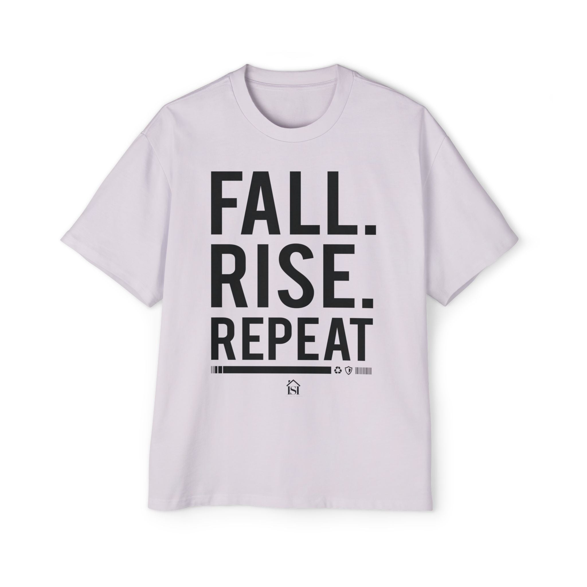 Men's Motivational Oversized Tee - Fall. Rise. Repeat. | Casual Streetwear, Gift for Him, Inspirational Shirt, Relaxed Fit Tee, [...]