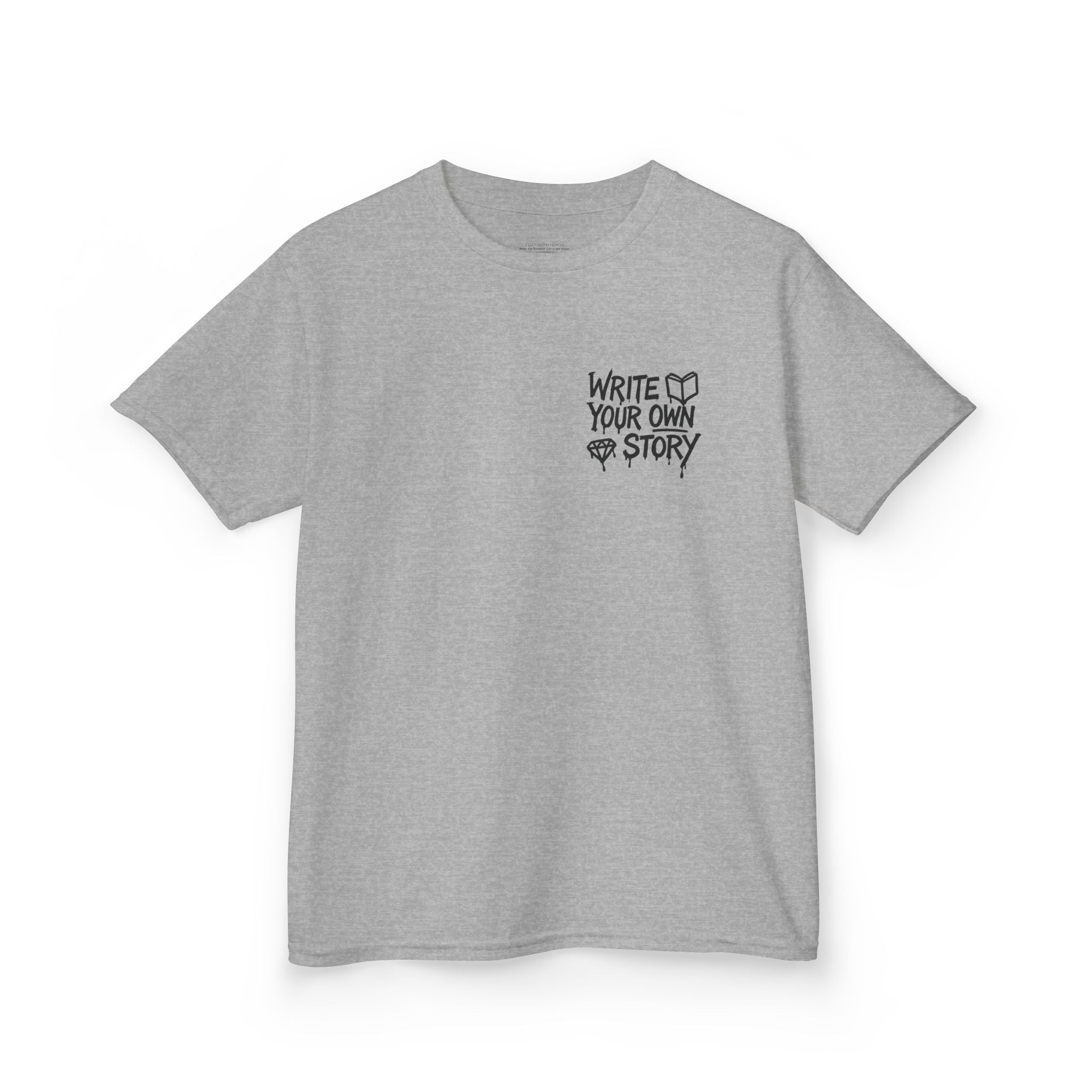 Empowering Kids Tee — "Write Your Own Story" Motivational Graphic T-Shirt