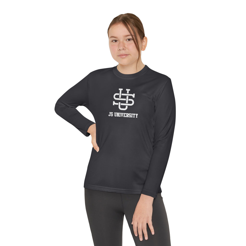 Youth Long Sleeve Stylish Sports Tee with Unique Design