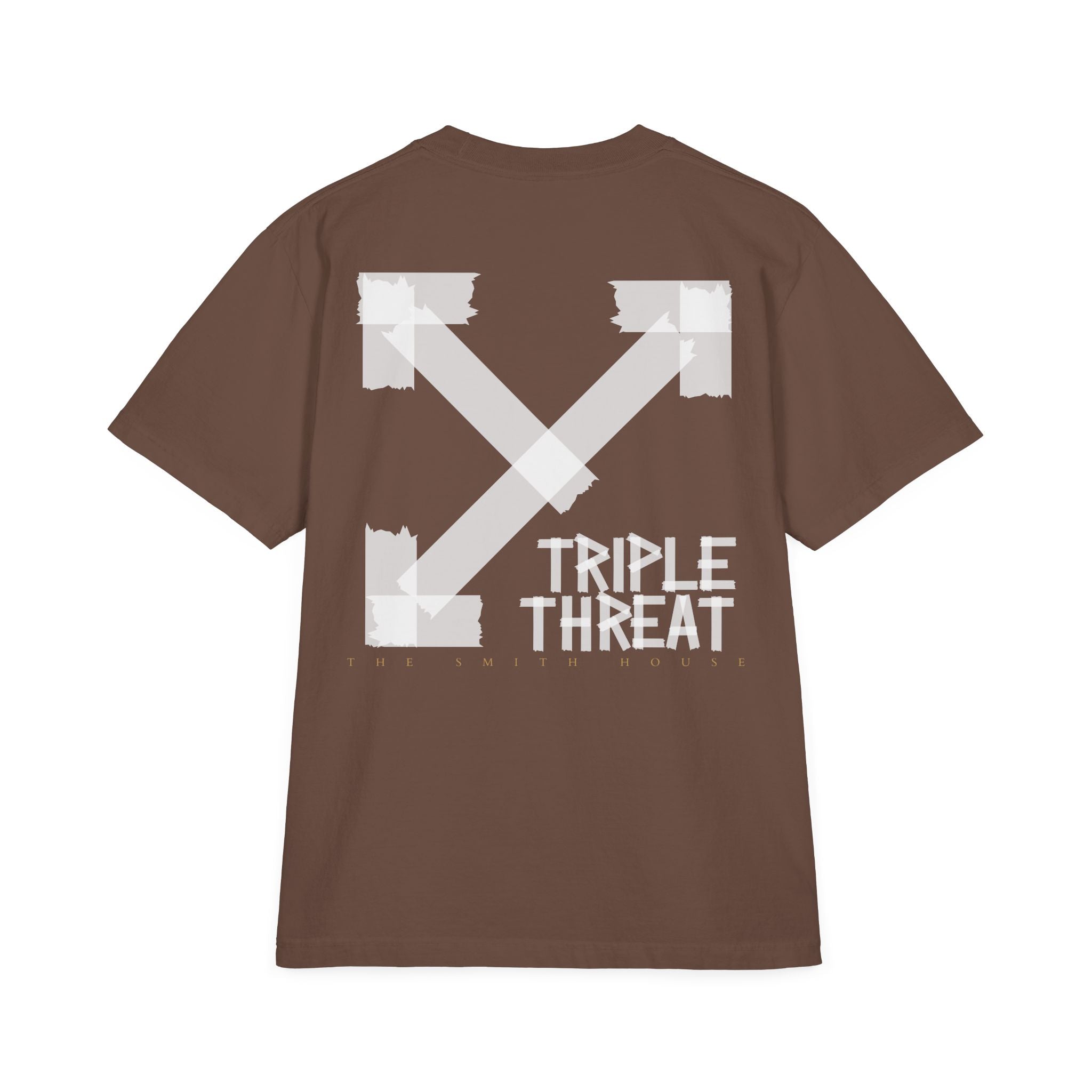 Triple Threat Unisex Drop-Shoulder T-Shirt, Stylish Graphic Tee, Streetwear Top, Casual Wear, Gift for Friends, Modern Fashion