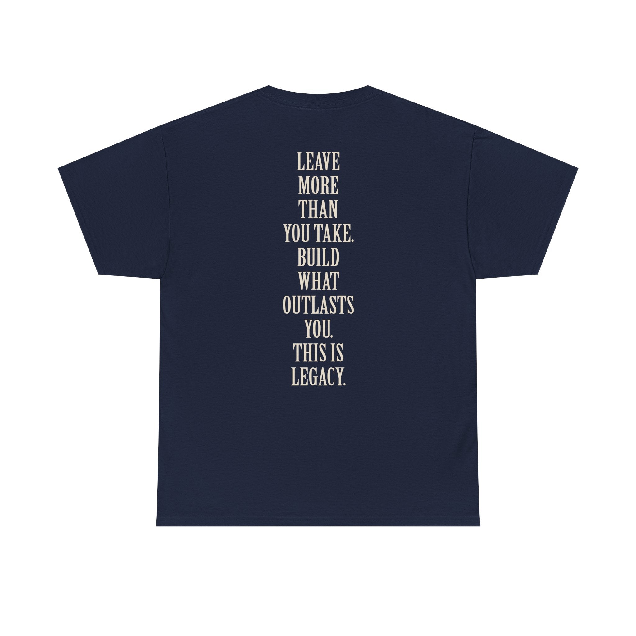 Legacy Graphic Tee — "Legacy" Arch Print Inspirational Cotton Shirt