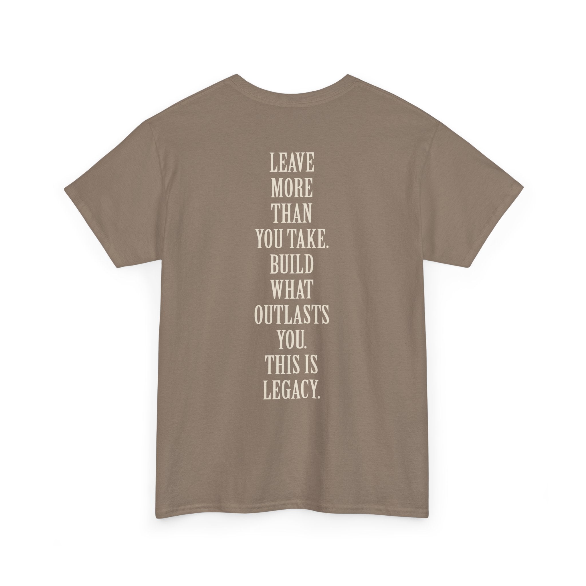 Legacy Graphic Tee — "Legacy" Arch Print Inspirational Cotton Shirt