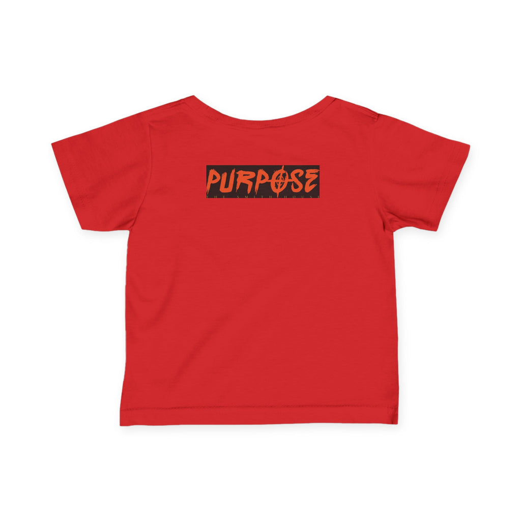Stylish Purpose Infant Fine Jersey Tee - Trendy Baby Shirt with Bold Graphic Design