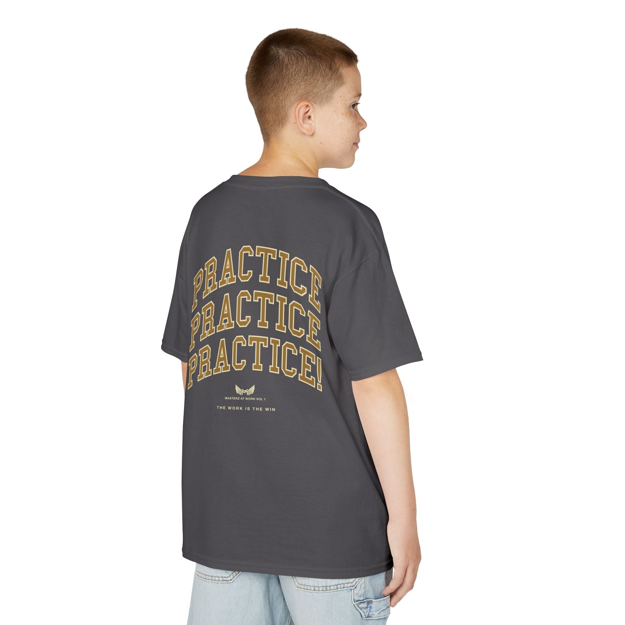Kids Tee — "Practice Practice PRACTICE" Motivational Tee