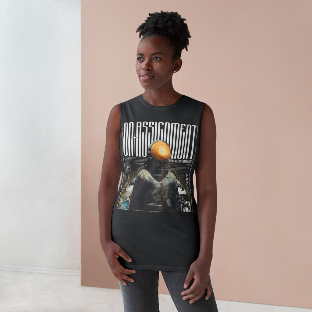 Astro-Inspired Unisex Tank Top, Graphic Sleeveless Shirt, Casual Summer Wear, Perfect Gift for Space Lovers, Festival Attire