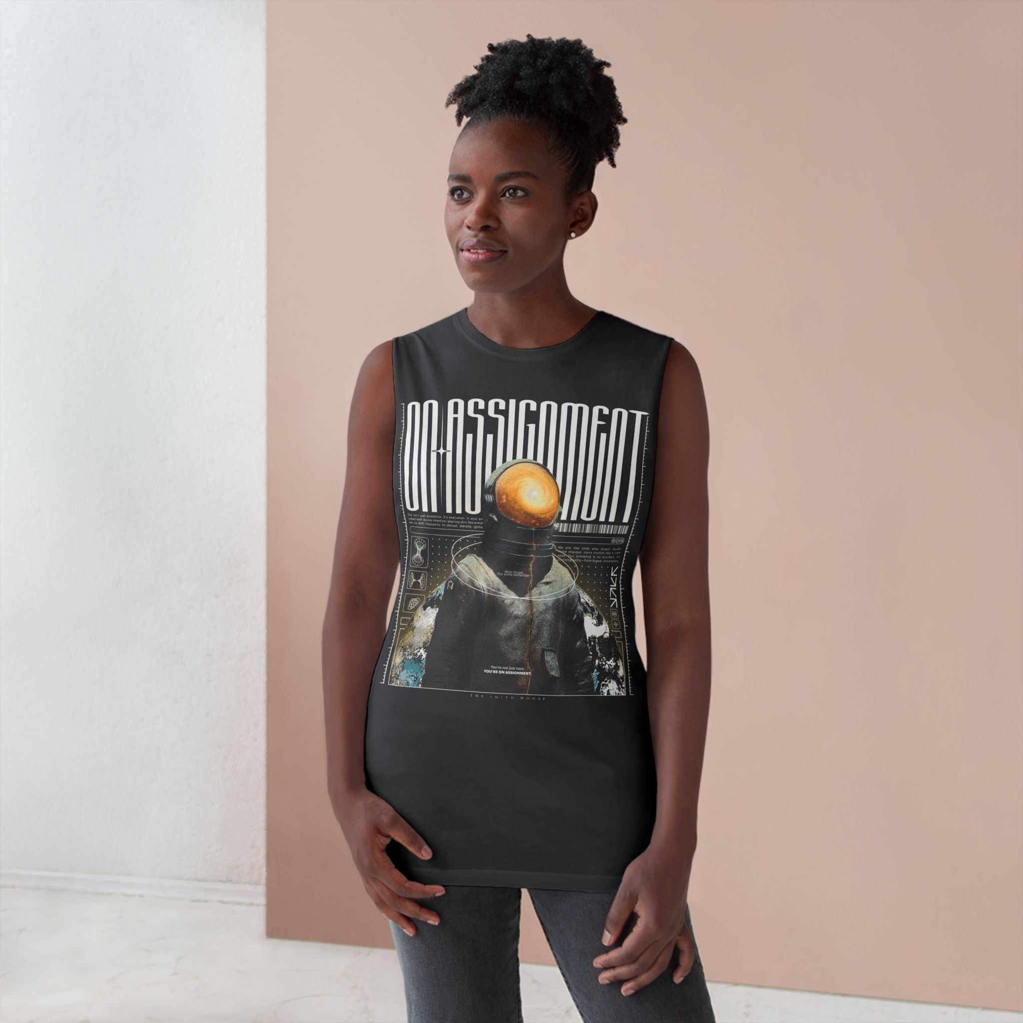 Astro-Inspired Unisex Tank Top, Graphic Sleeveless Shirt, Casual Summer Wear, Perfect Gift for Space Lovers, Festival Attire