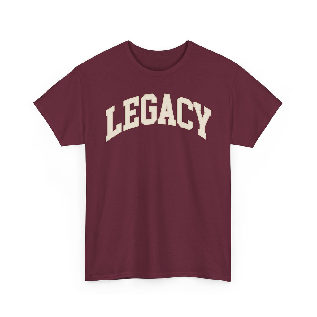 Legacy Graphic Tee — "Legacy" Arch Print Inspirational Cotton Shirt