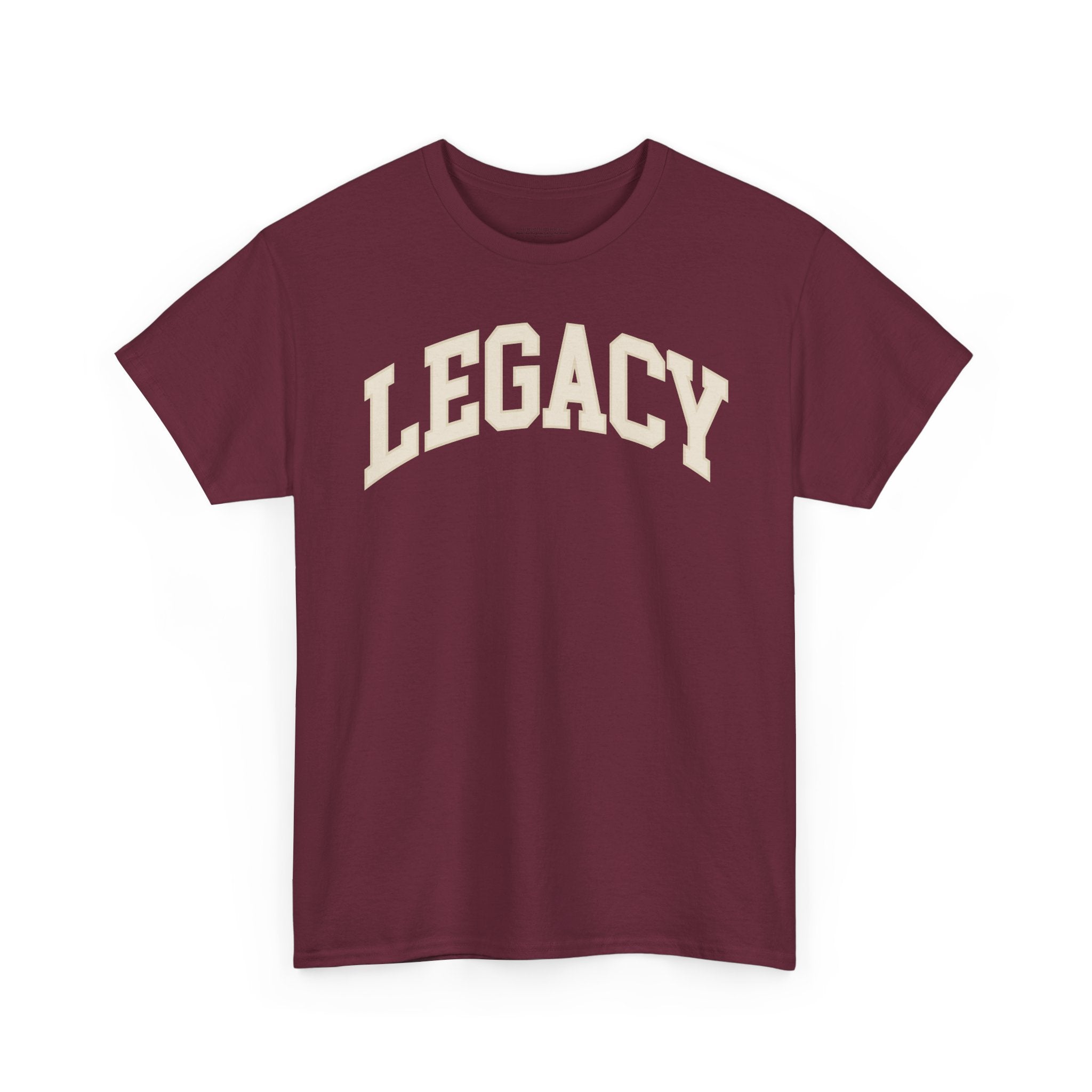 Legacy Graphic Tee — "Legacy" Arch Print Inspirational Cotton Shirt