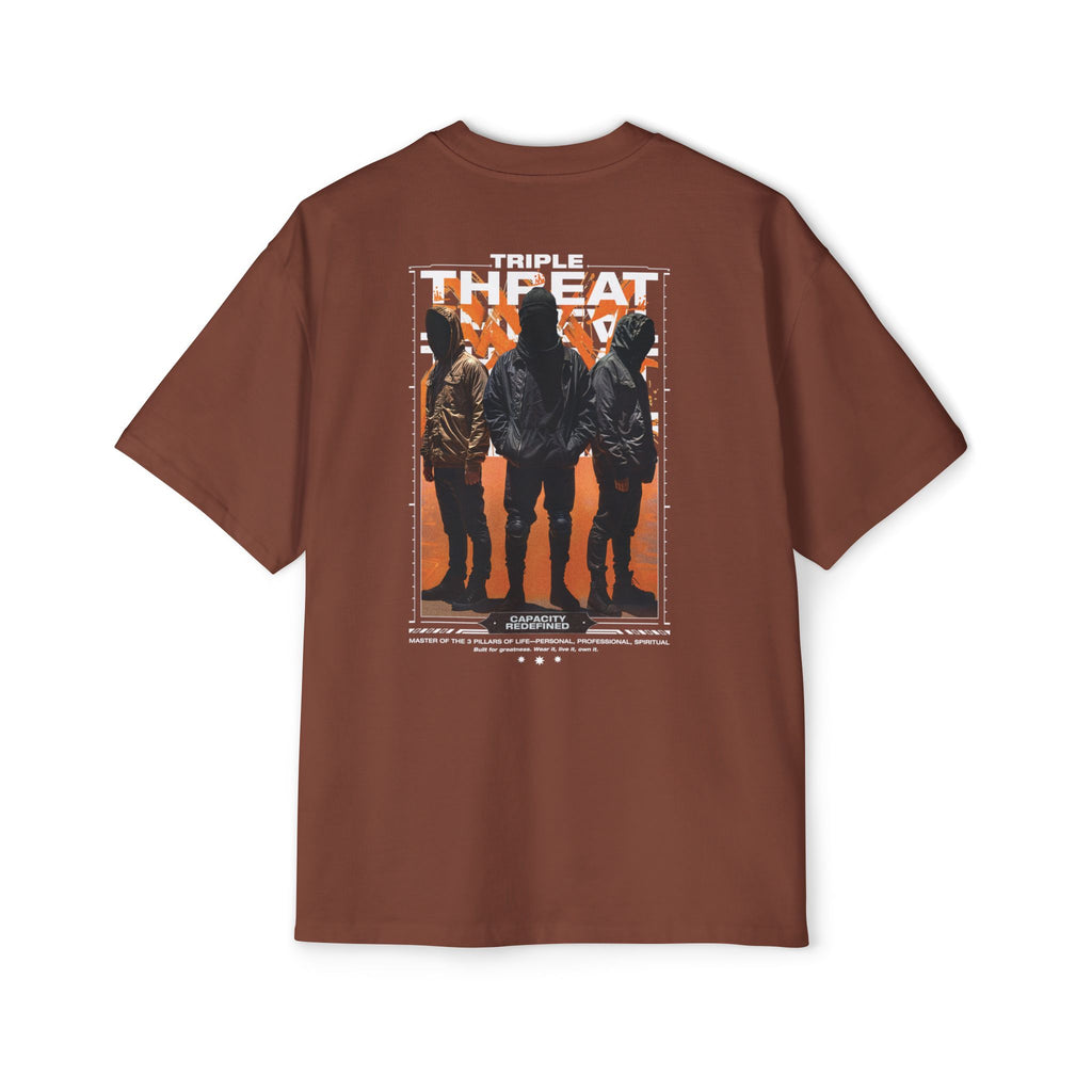 Graphic Tee — “Purpose” Front & Triple Threat Movie Poster Back