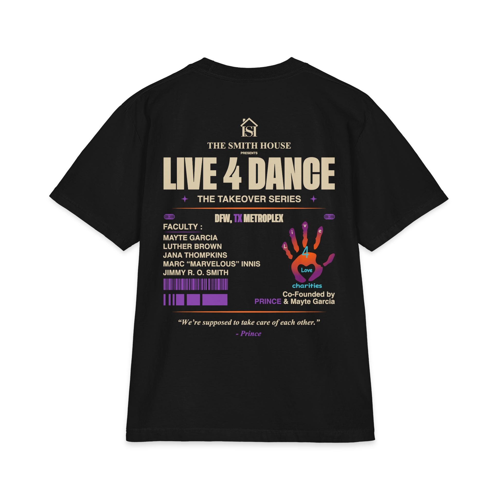 Live 4 Dance DFW Takeover T-Shirt — Live4LoveCharities Dance Convention Shirt
