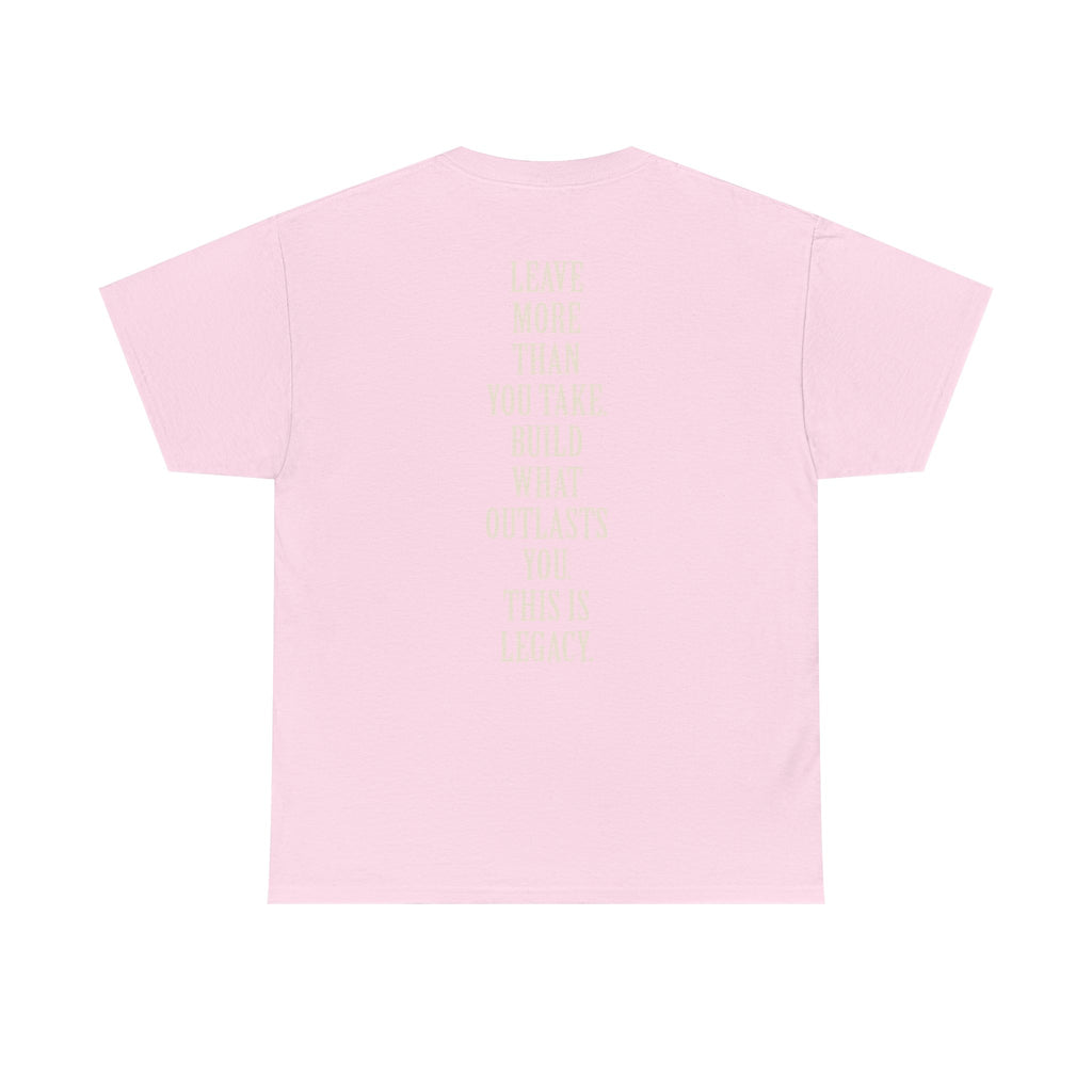 Legacy Graphic Tee — "Legacy" Arch Print Inspirational Cotton Shirt