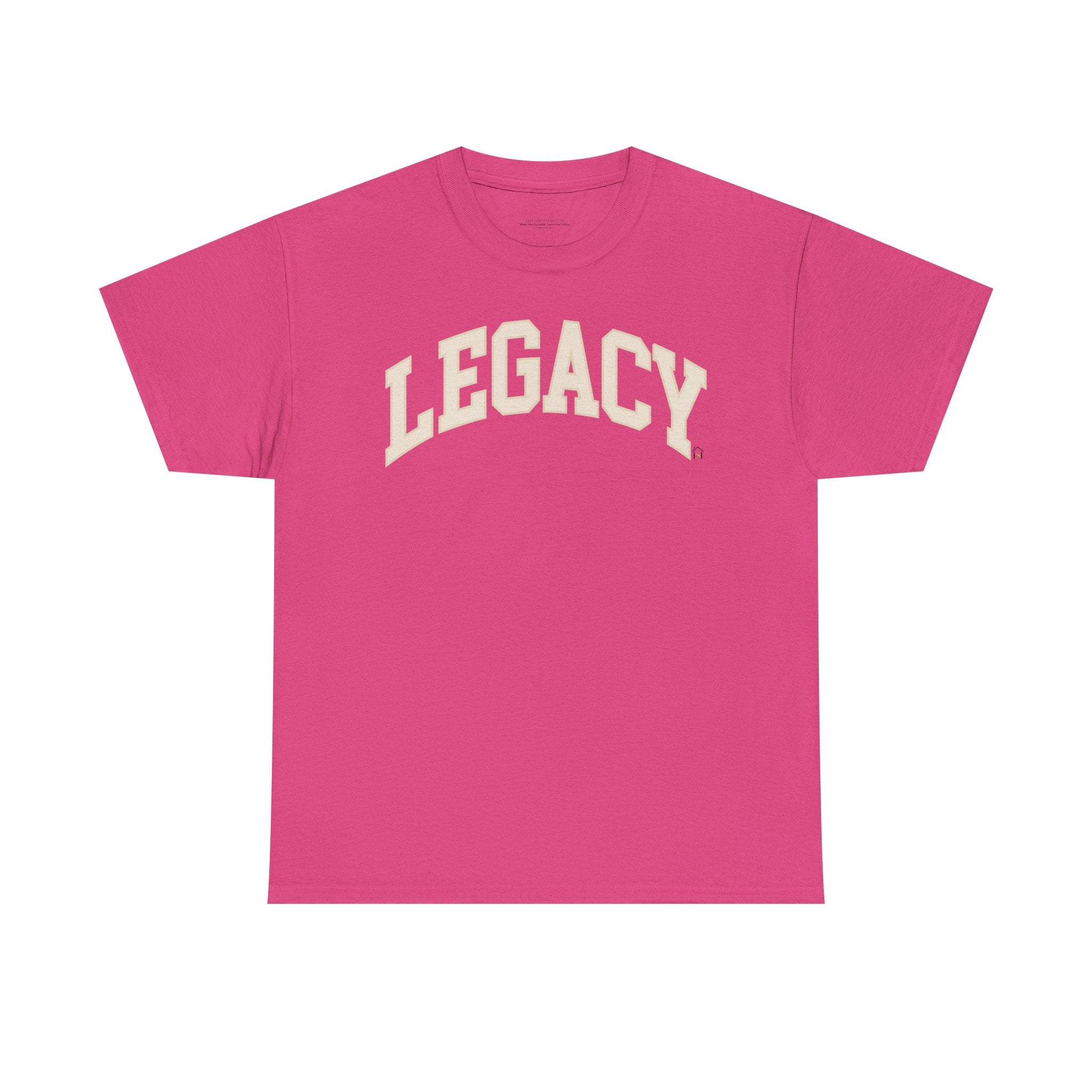 Legacy Graphic Tee — "Legacy" Arch Print Inspirational Cotton Shirt