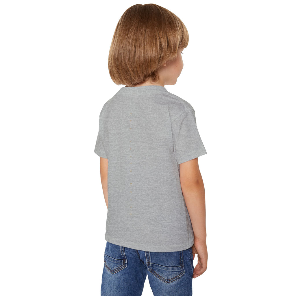 Toddler T-Shirt — "God Made" Red Retro Script Kids Tee
