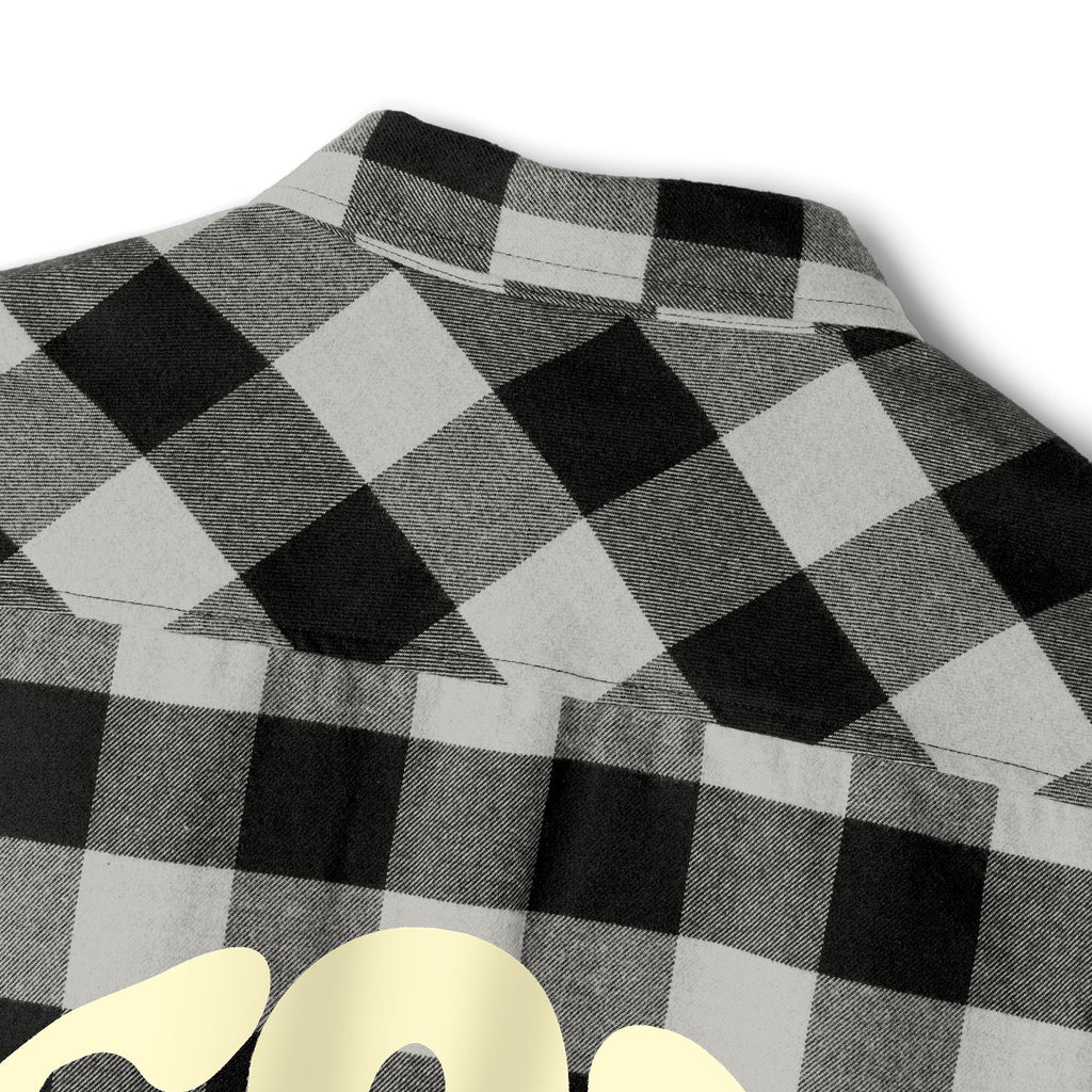 God Made Flannel Shirt — Buffalo Plaid Christian Graphic Shirt