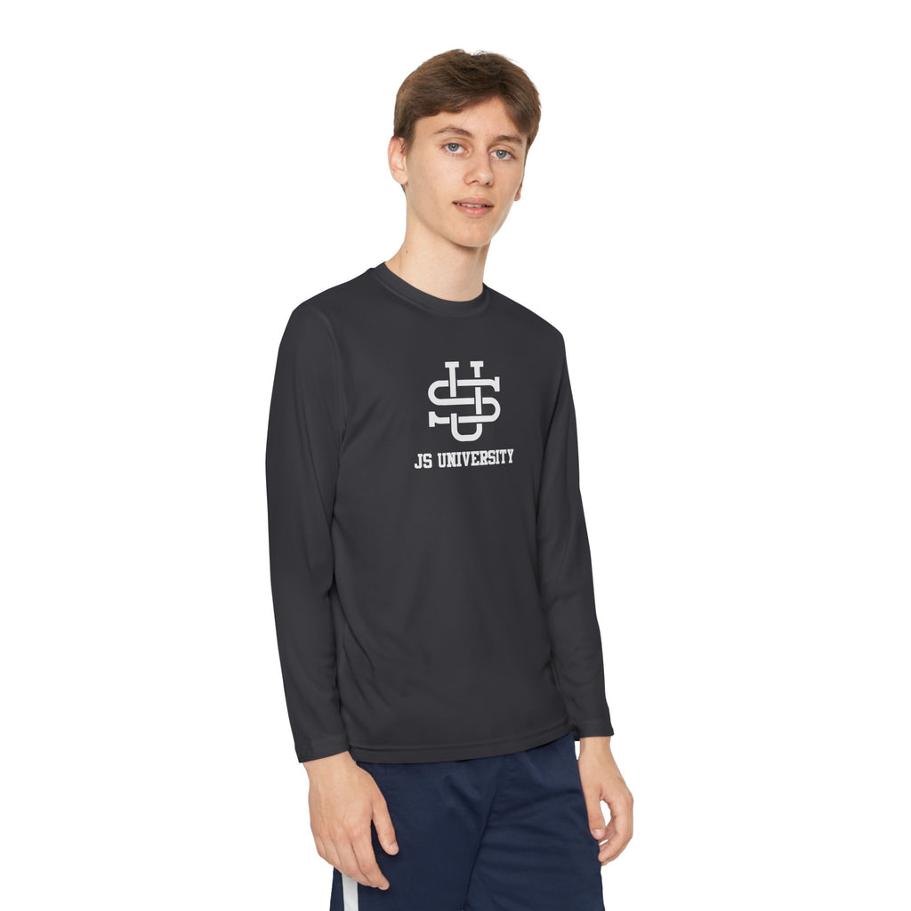 Youth Long Sleeve Stylish Sports Tee with Unique Design